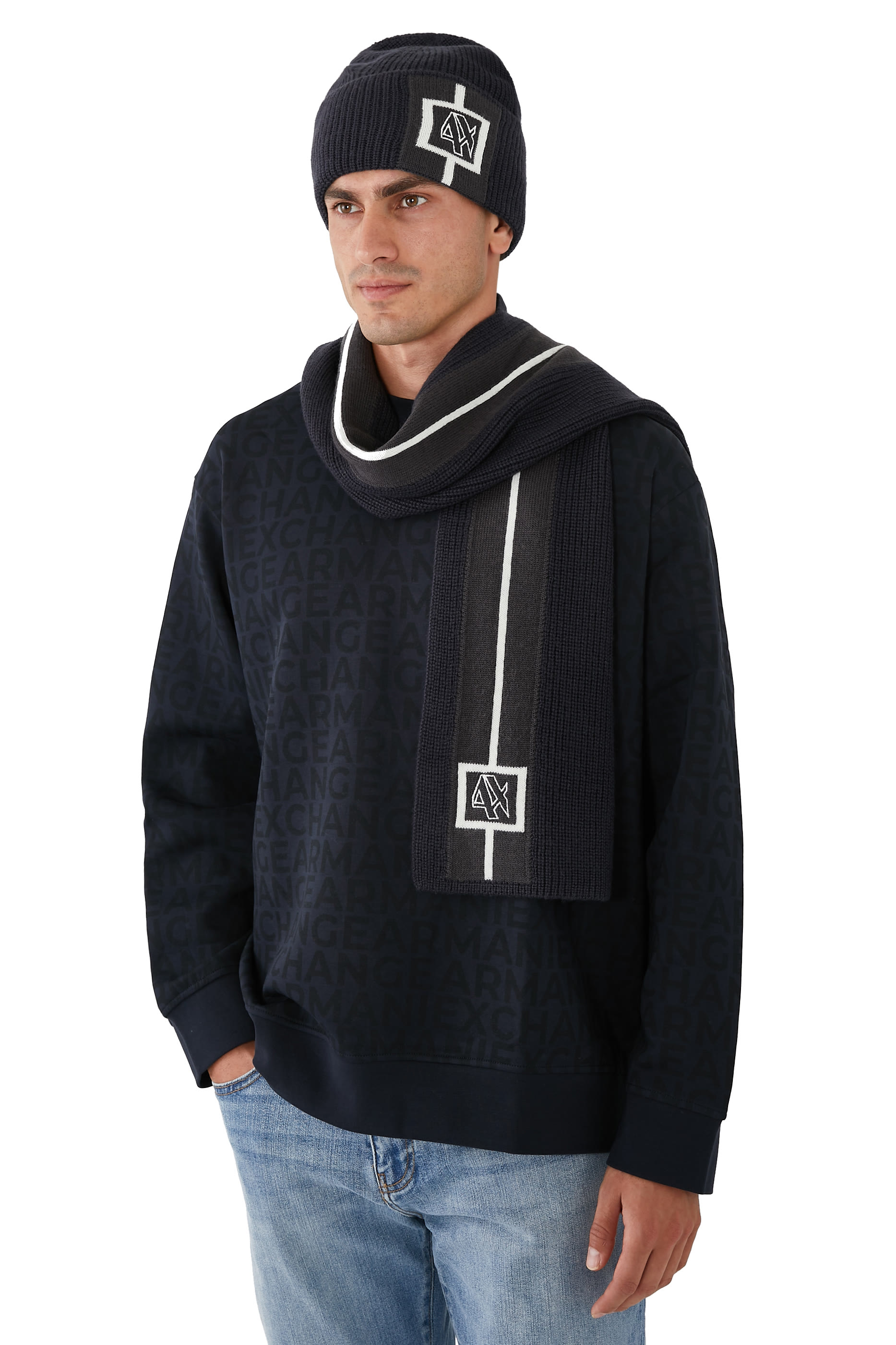 AX Logo Beanie Hat