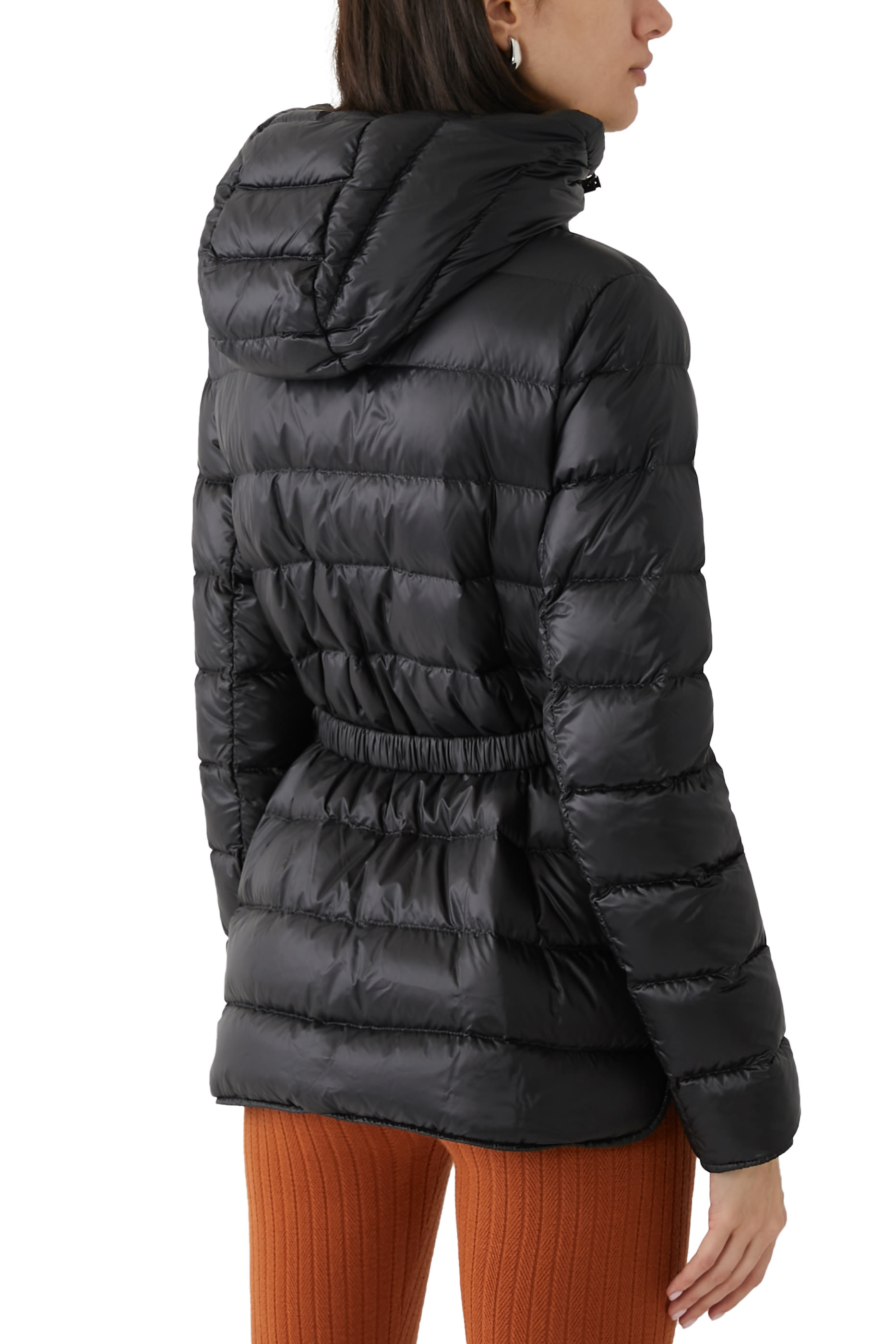 Argenno Hooded Mid-Length Down Jacket
