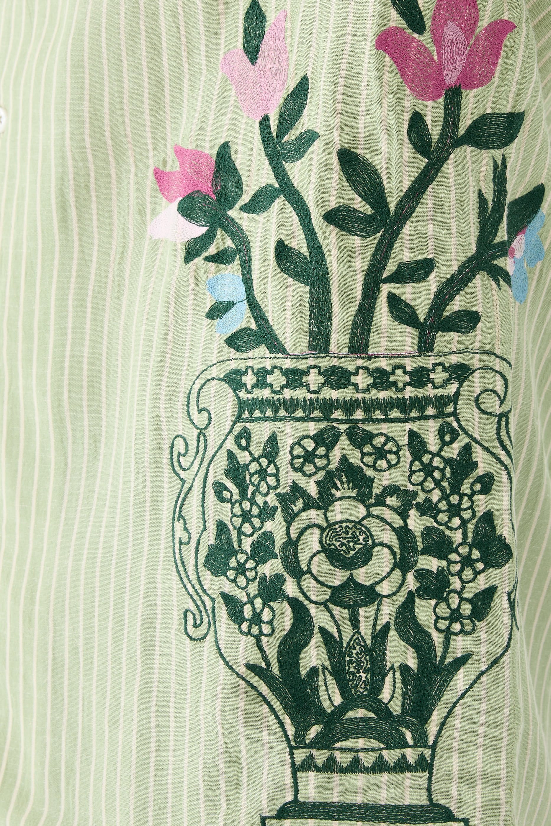 La Chemise Rayée Fleurs