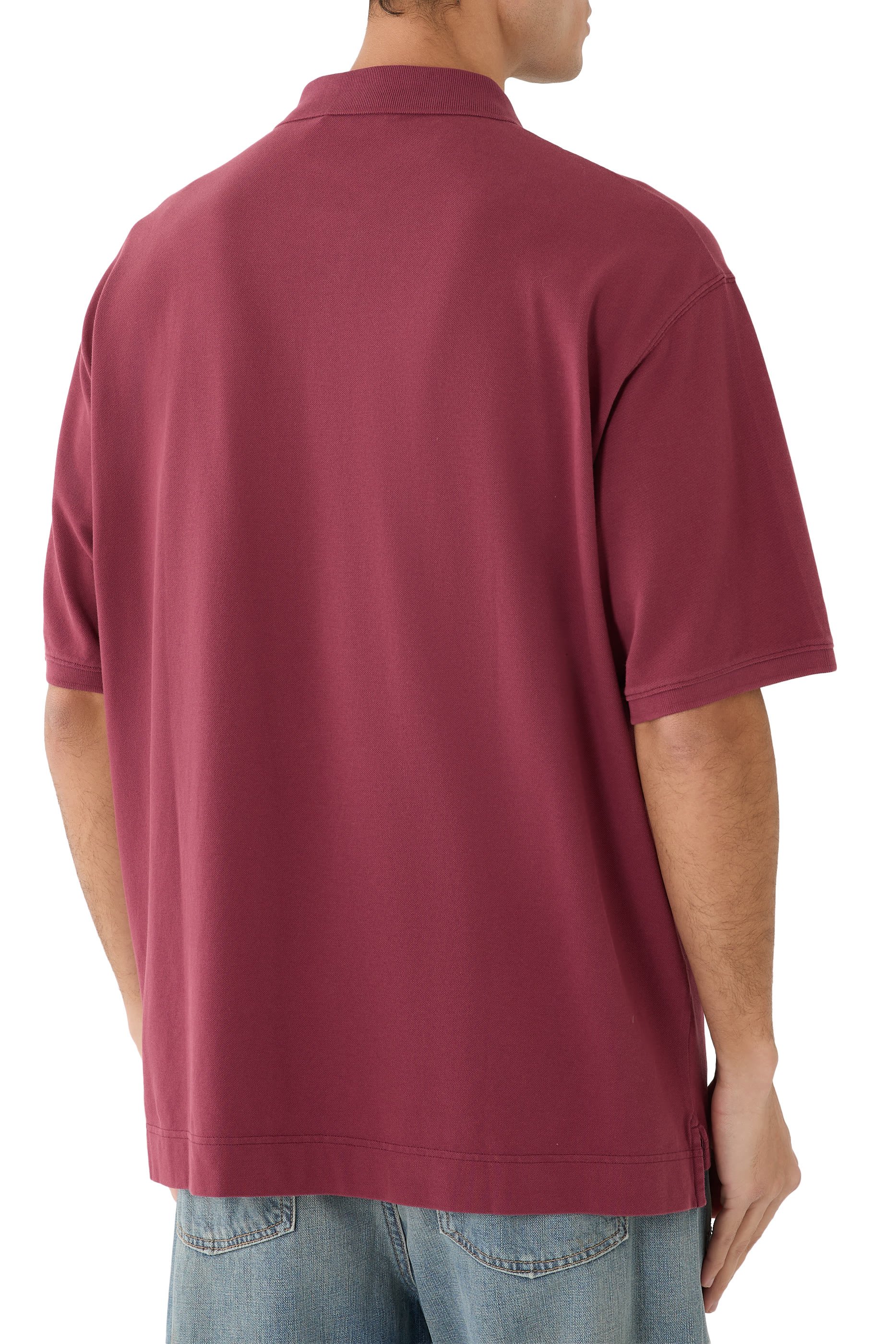 Washed Logo Polo T-Shirt