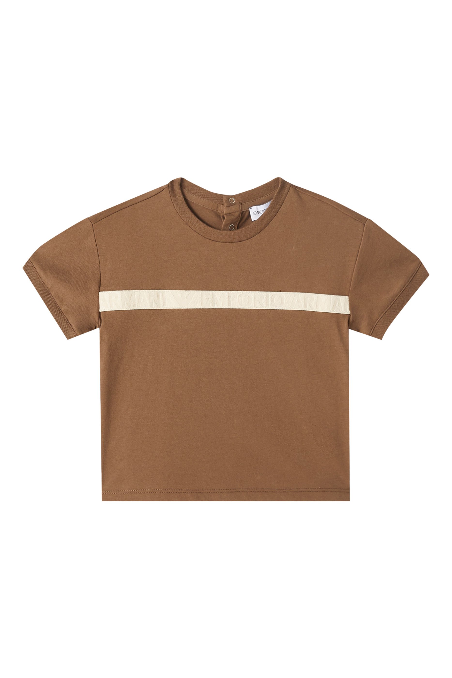 Kids Logo Print Cotton T-Shirt