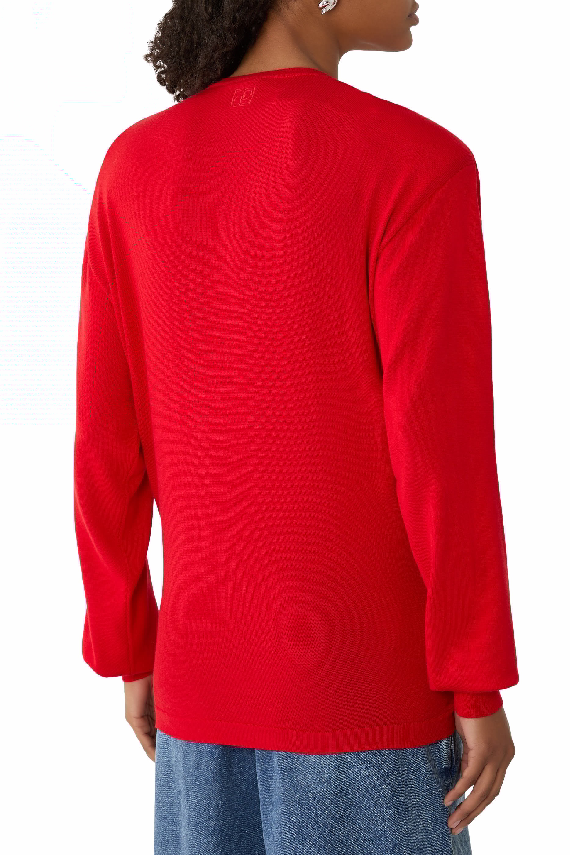 Knotted Long-Sleeves Top