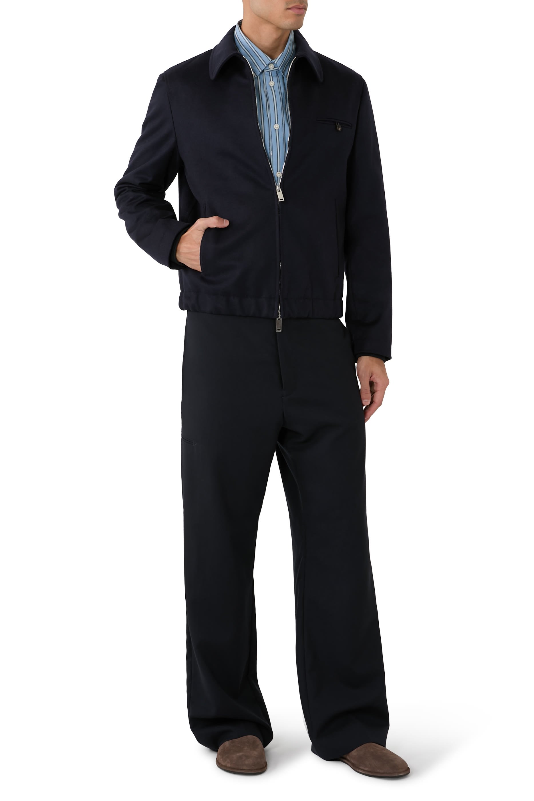 Wool and Cashmere Primo Bomber Jacket 