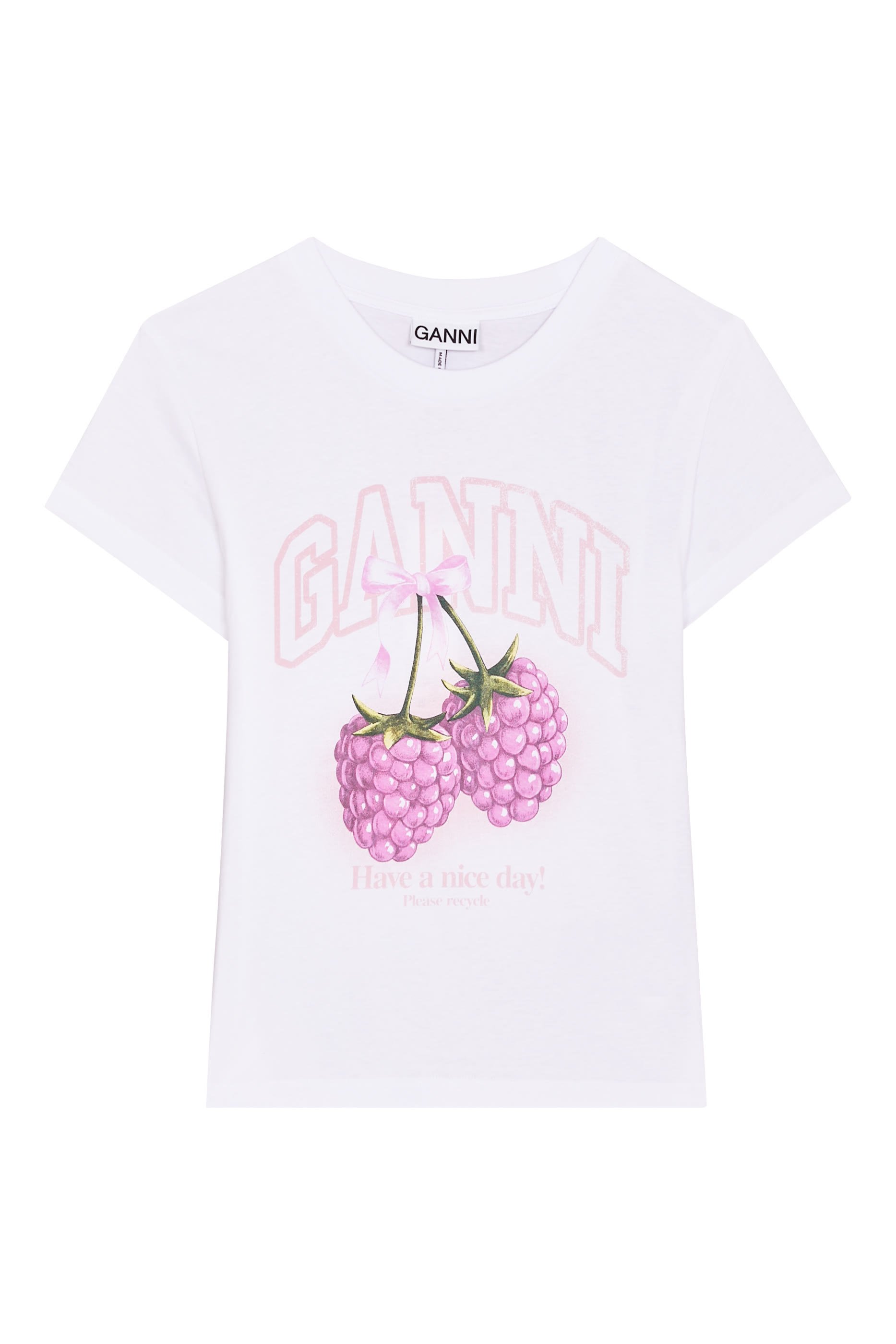 Raspberry Graphic Print T-Shirt