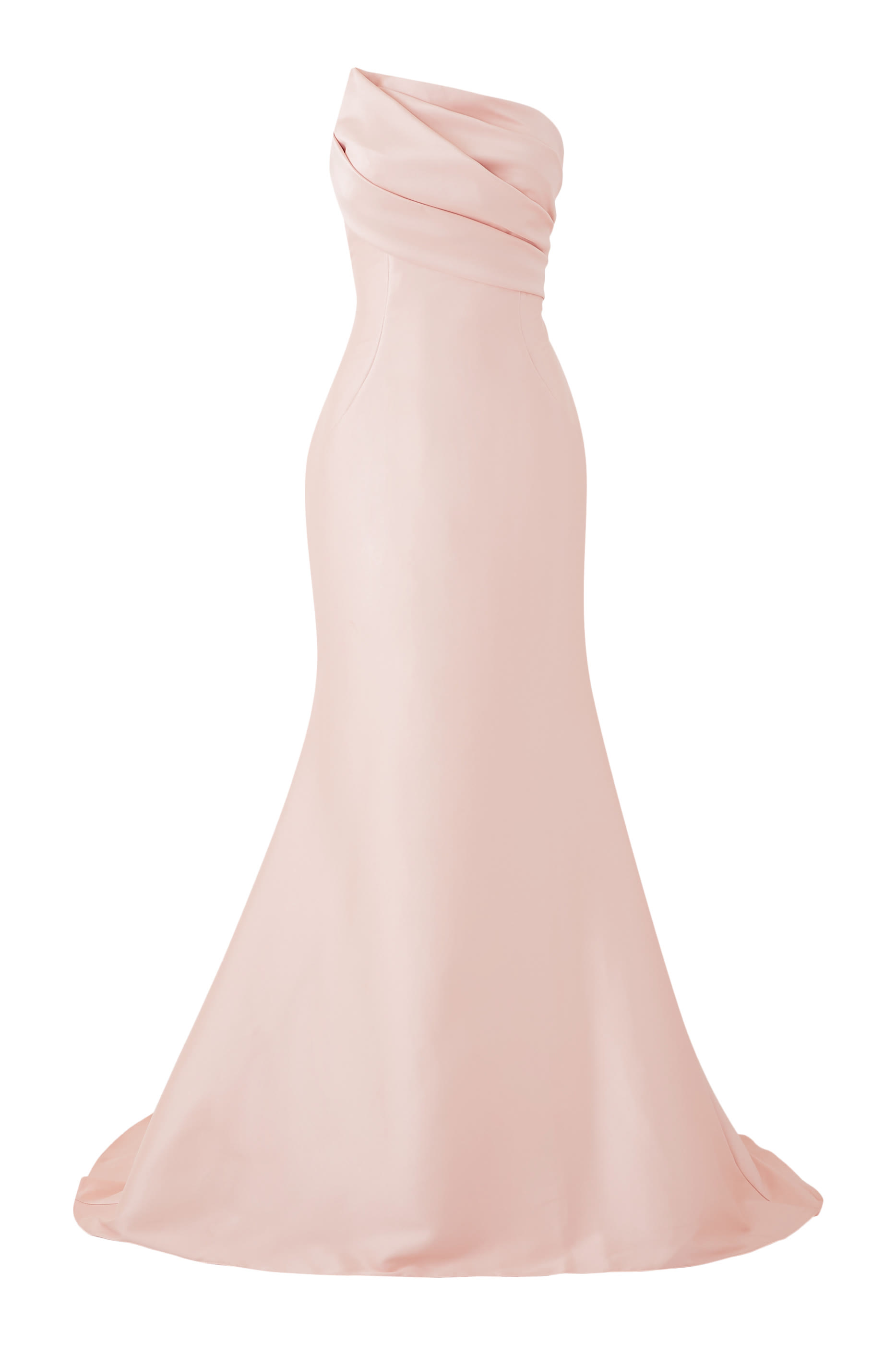 Strapless Draped Bodice Gown