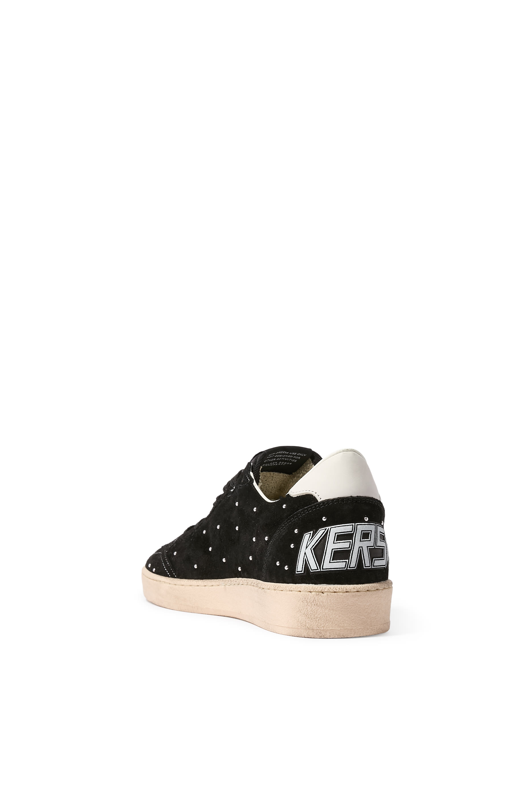 Women&rsquo;s Ball Star Sneakers in Suede with Studs and Leather Star