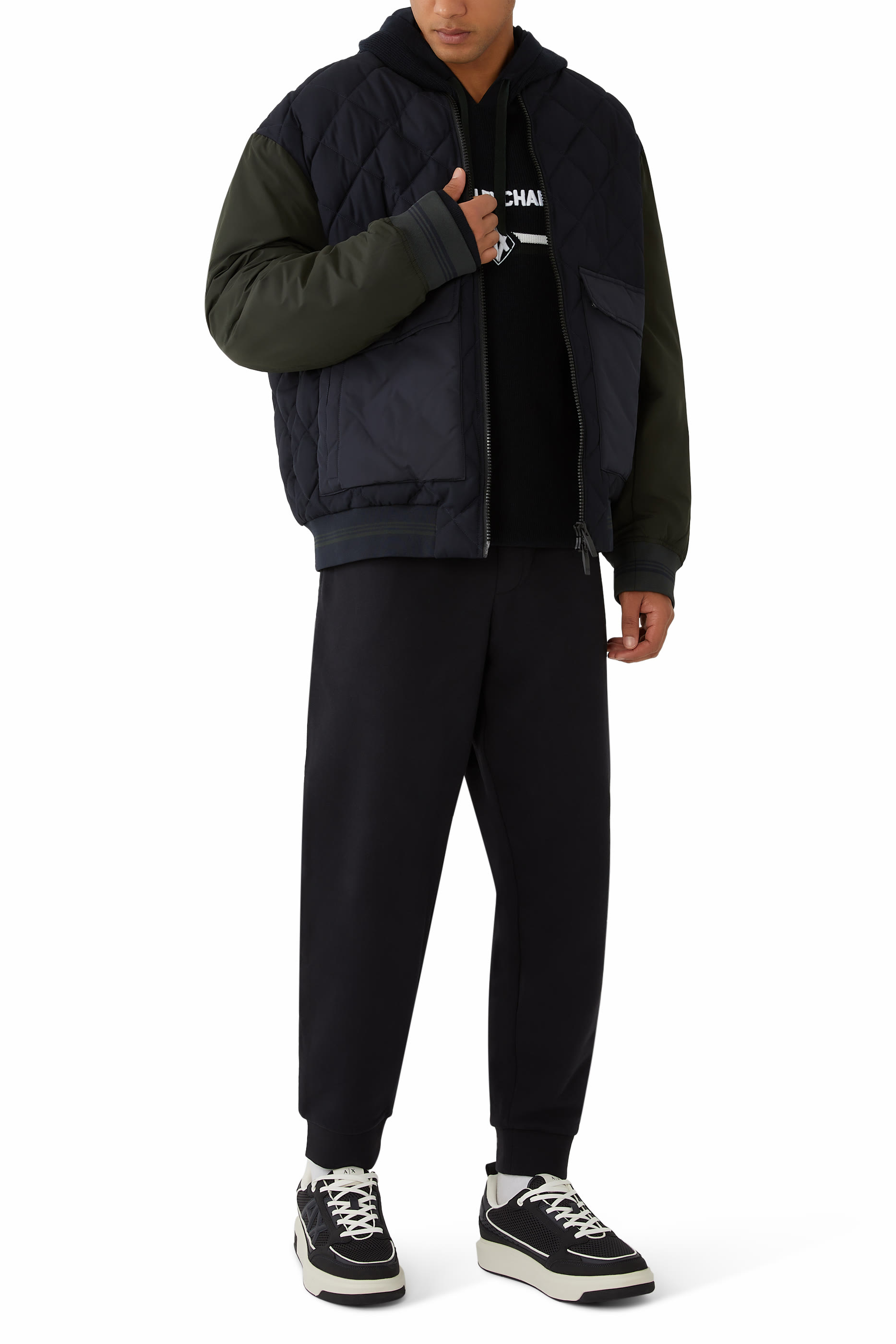 Jacket with Quilted Insert and Maxi Pockets