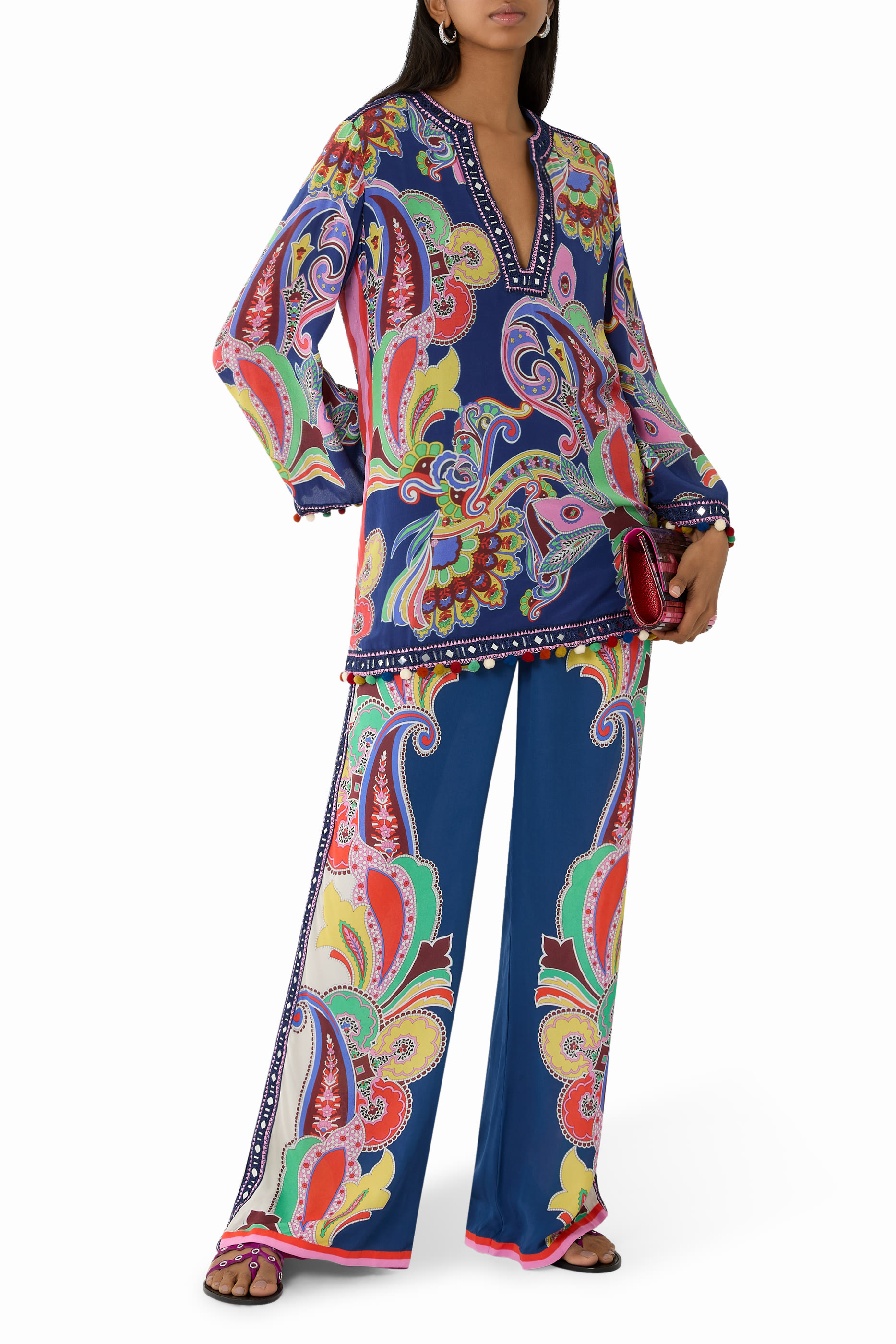 Jamewar Printed Cord Set 