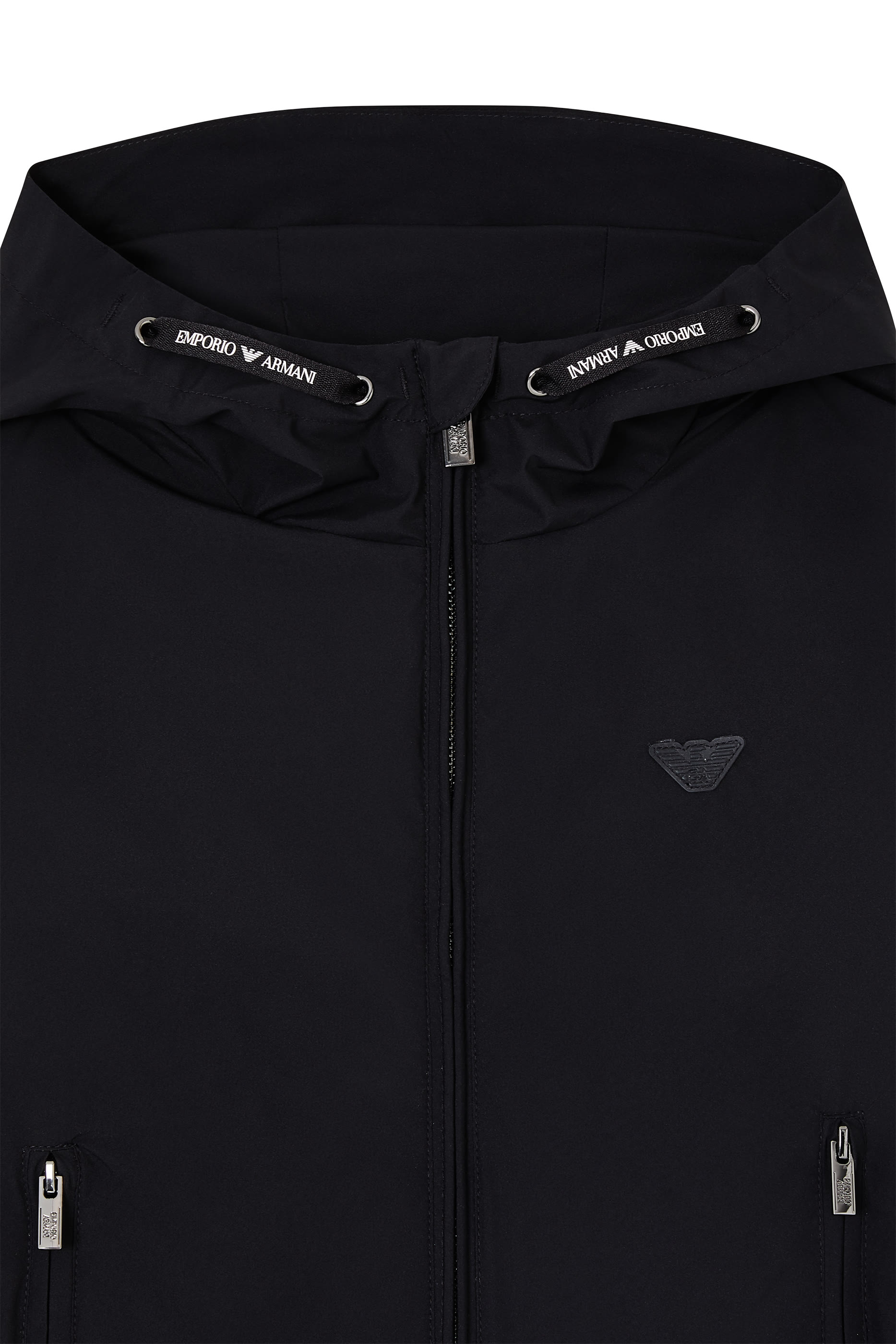 Kids Eagle Logo Hooded Blouson