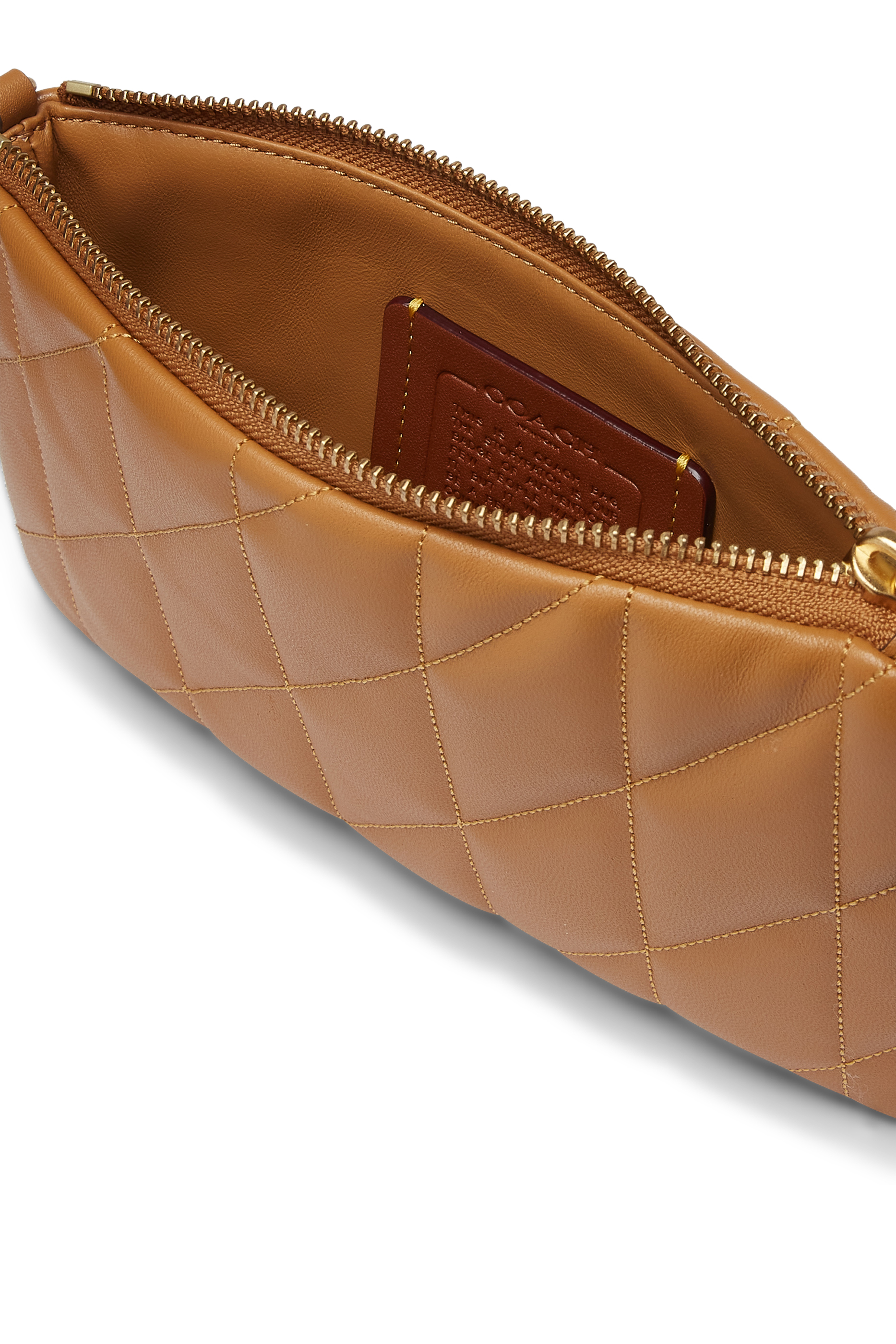 Pouch Bag in Quilted Leather