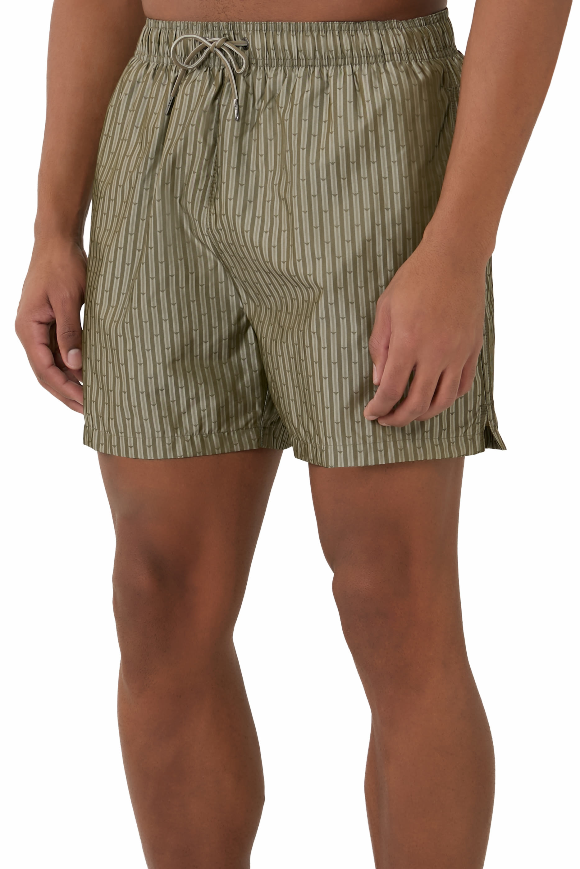 All-Over Jacquard Logo Swim Shorts