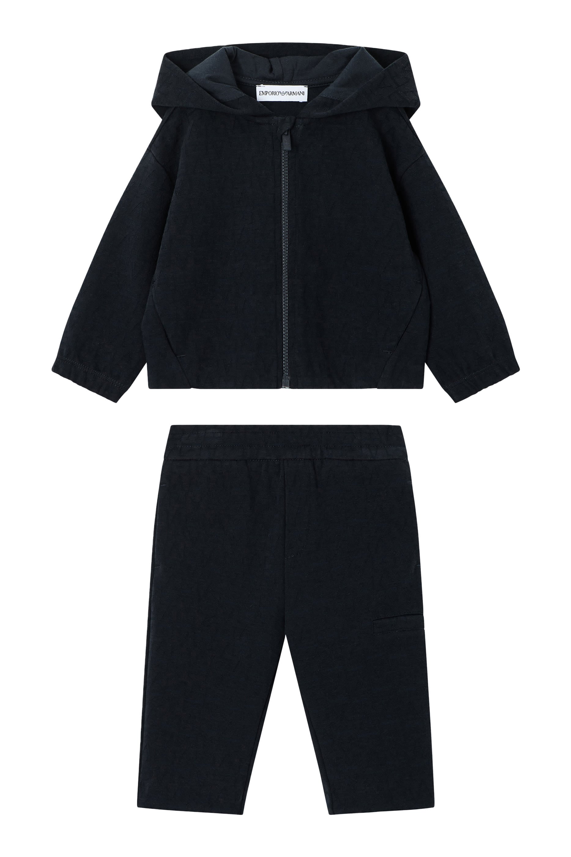 Kids Hooded Monogram Tracksuit 