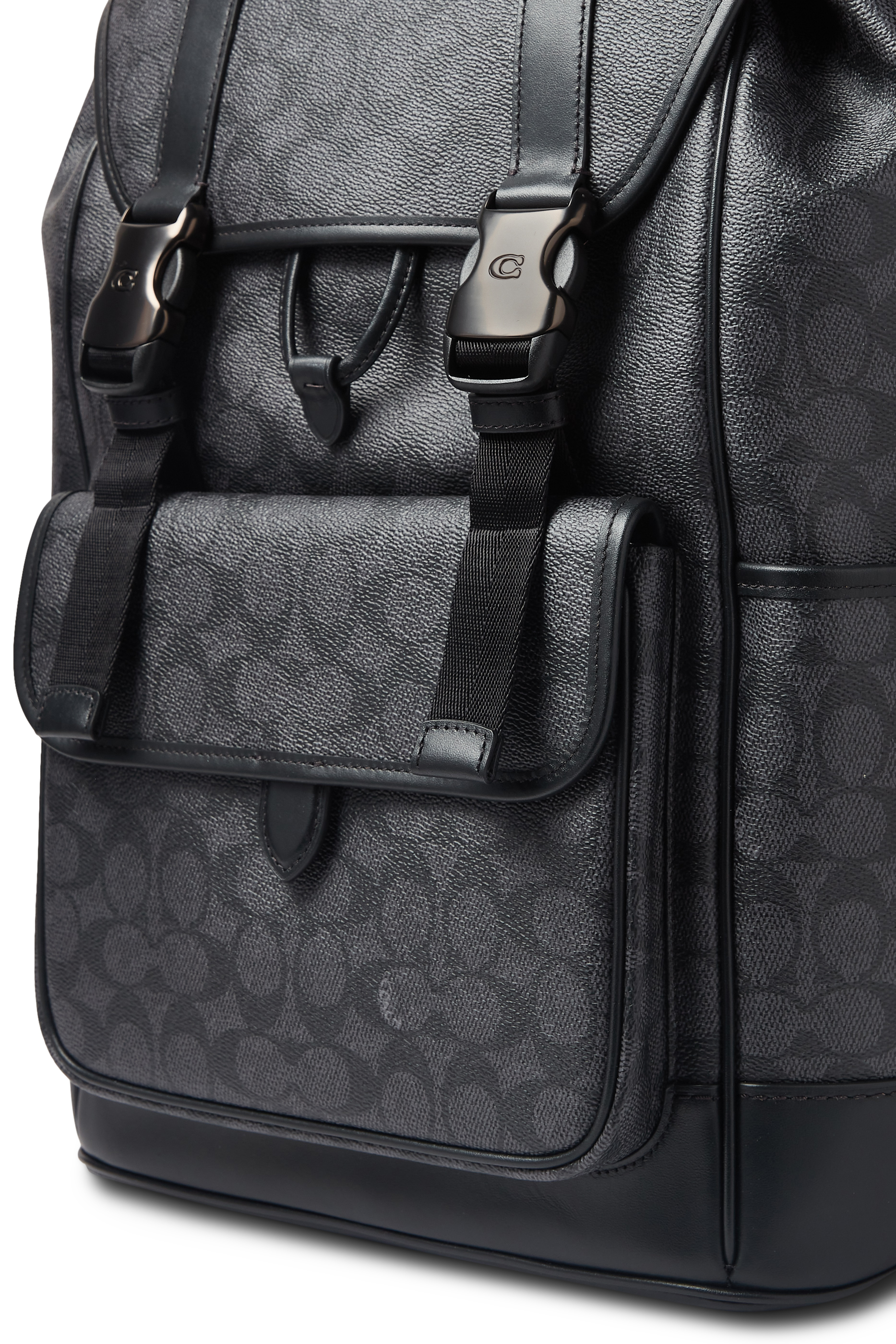 League Flap Backpack in Signature Canvas