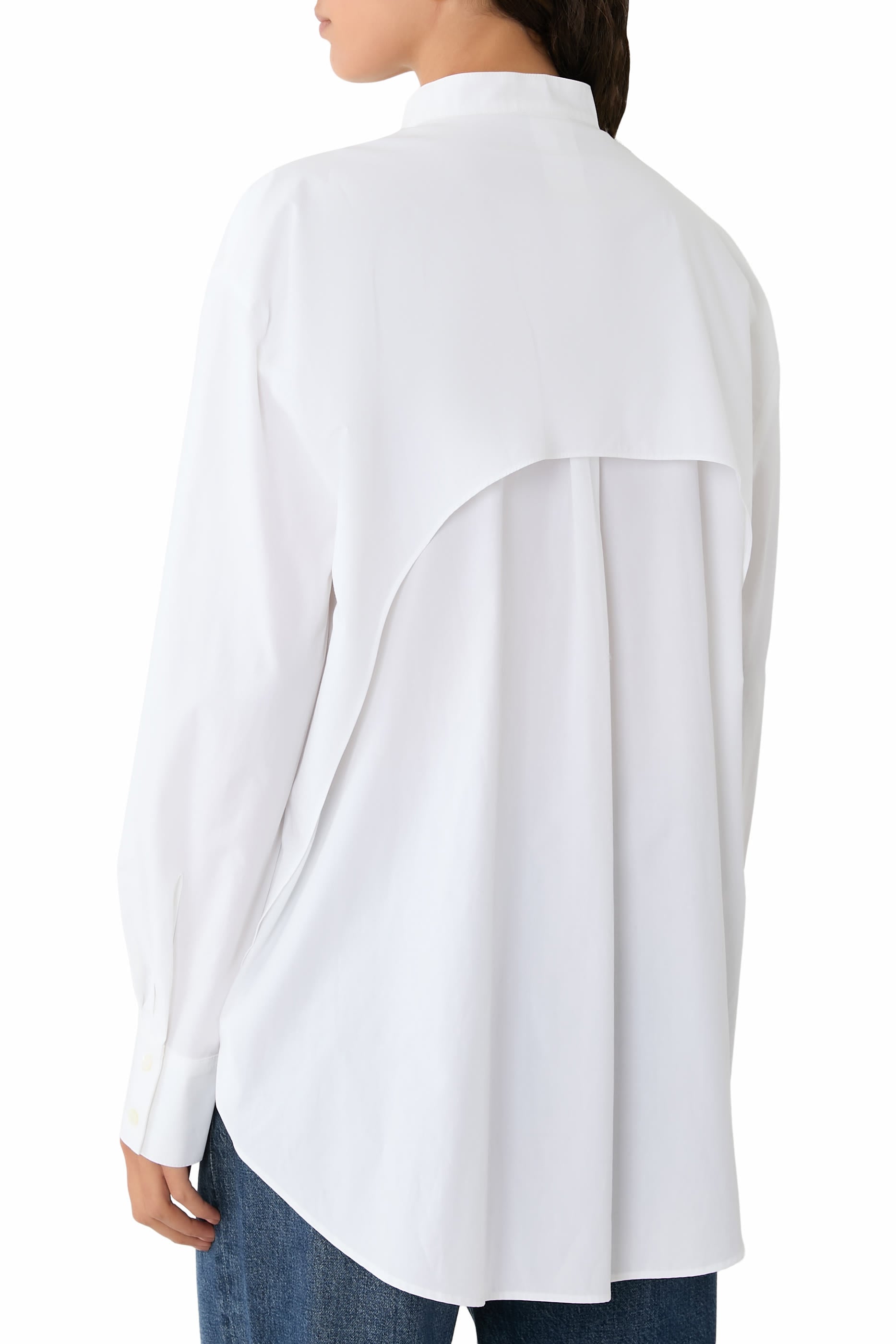 Collarless Long Sleeve Shirt