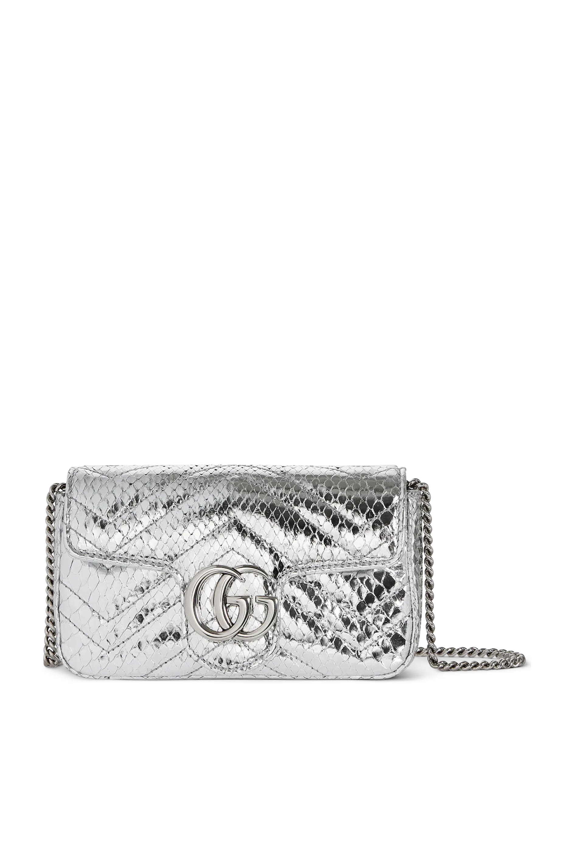 GG Marmont Python Super Mini Bag