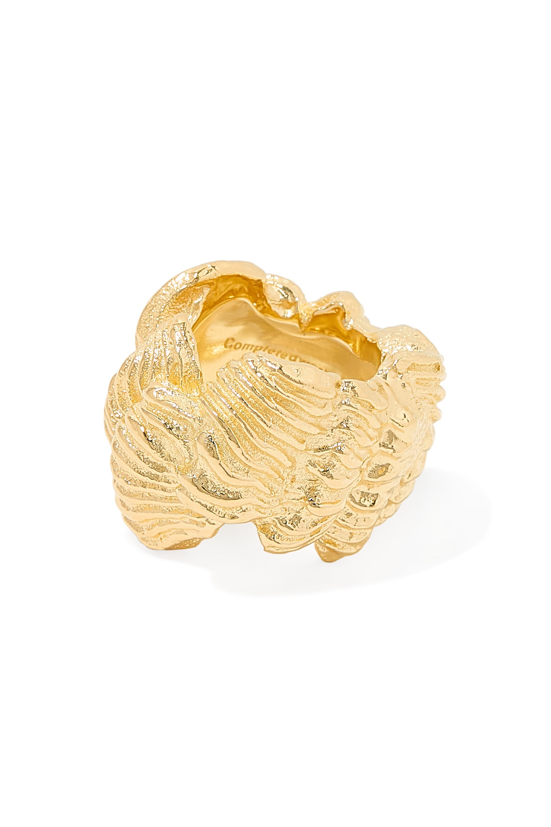 Buttercream (Or, The Icing On The Cake) Ring, 18K Yellow Gold Plated Brass