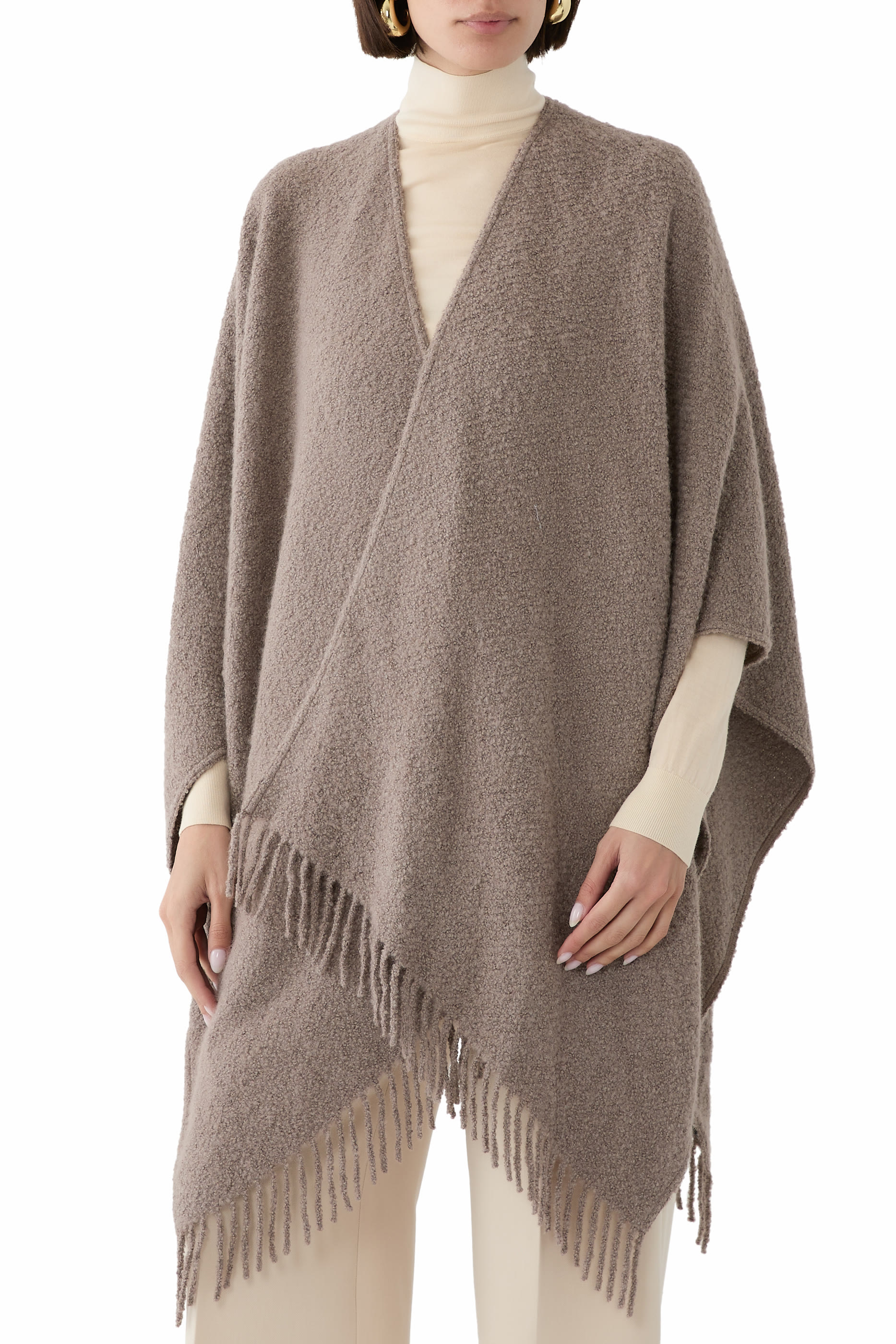 Alpaca Silk Boucle Poncho