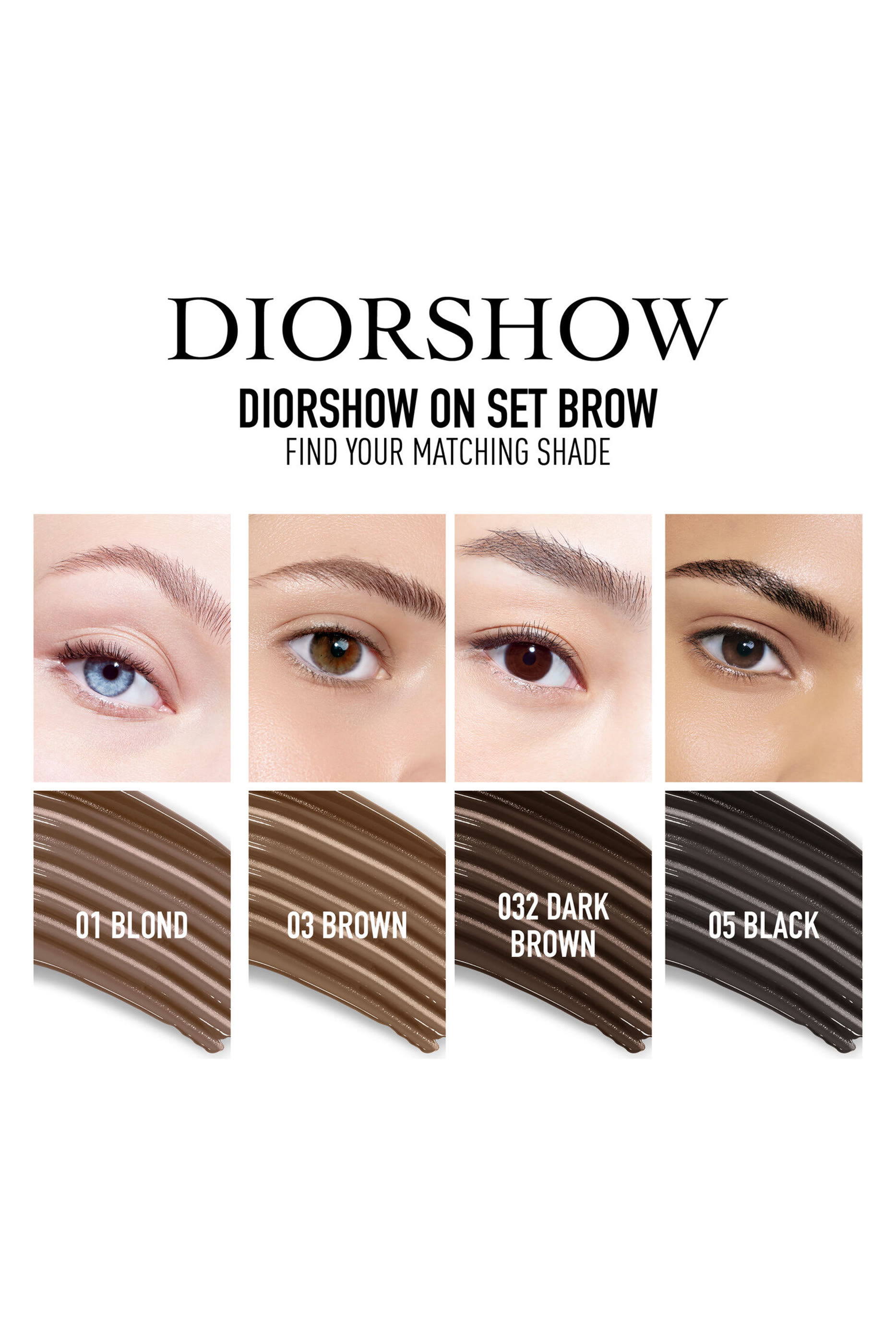 Diorshow On Set Brow Brow Mascara