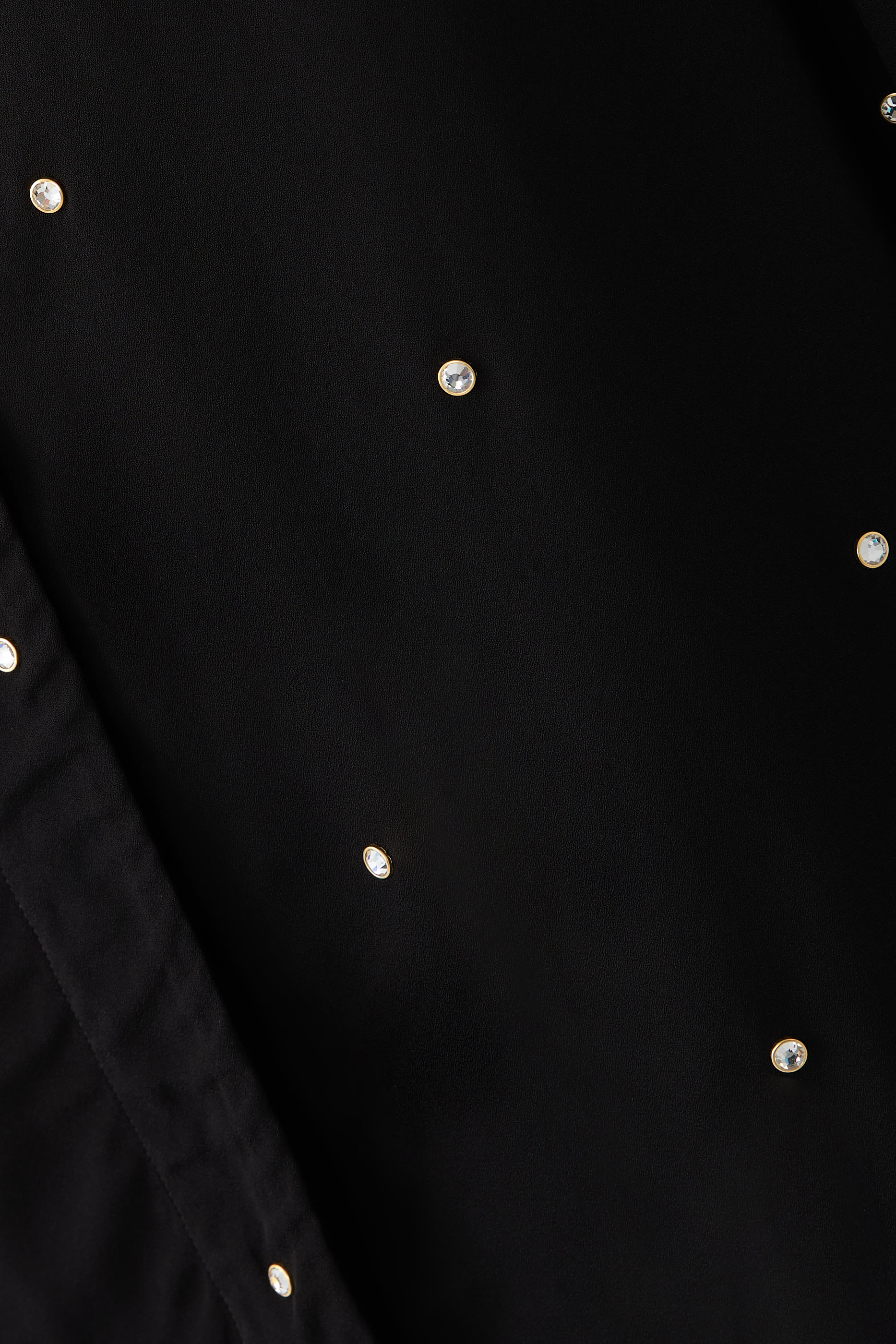 Lead-Free Crystal Oversized Shirt