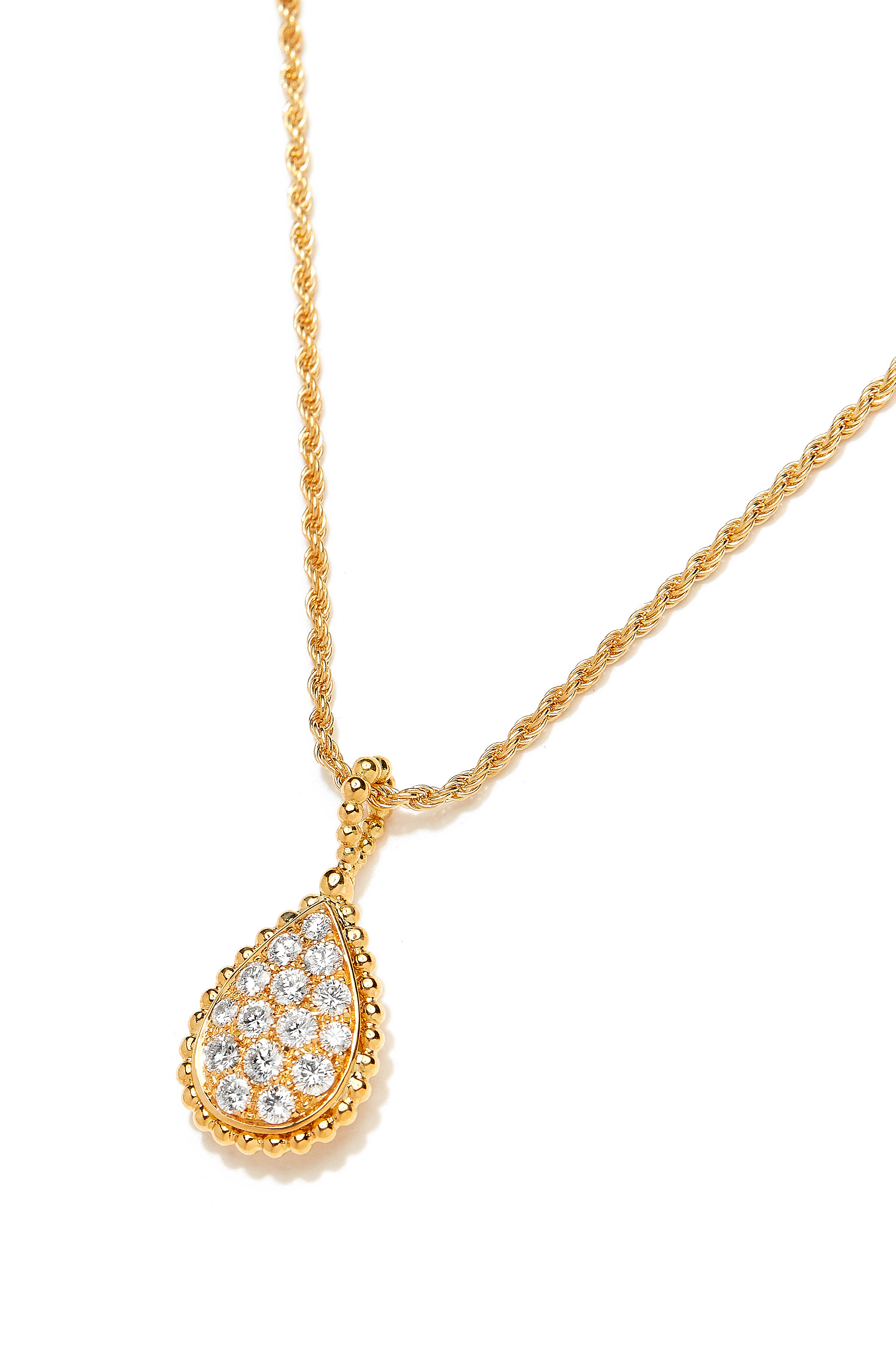 Serpent Boh&egrave;me M Motif Pendant, 18k Yellow Gold & Diamonds