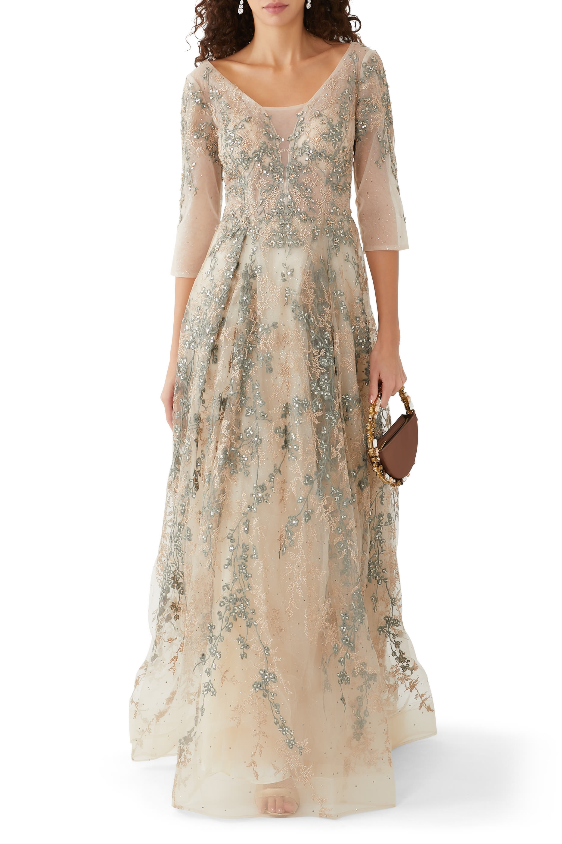 Crystal Embellished Gown