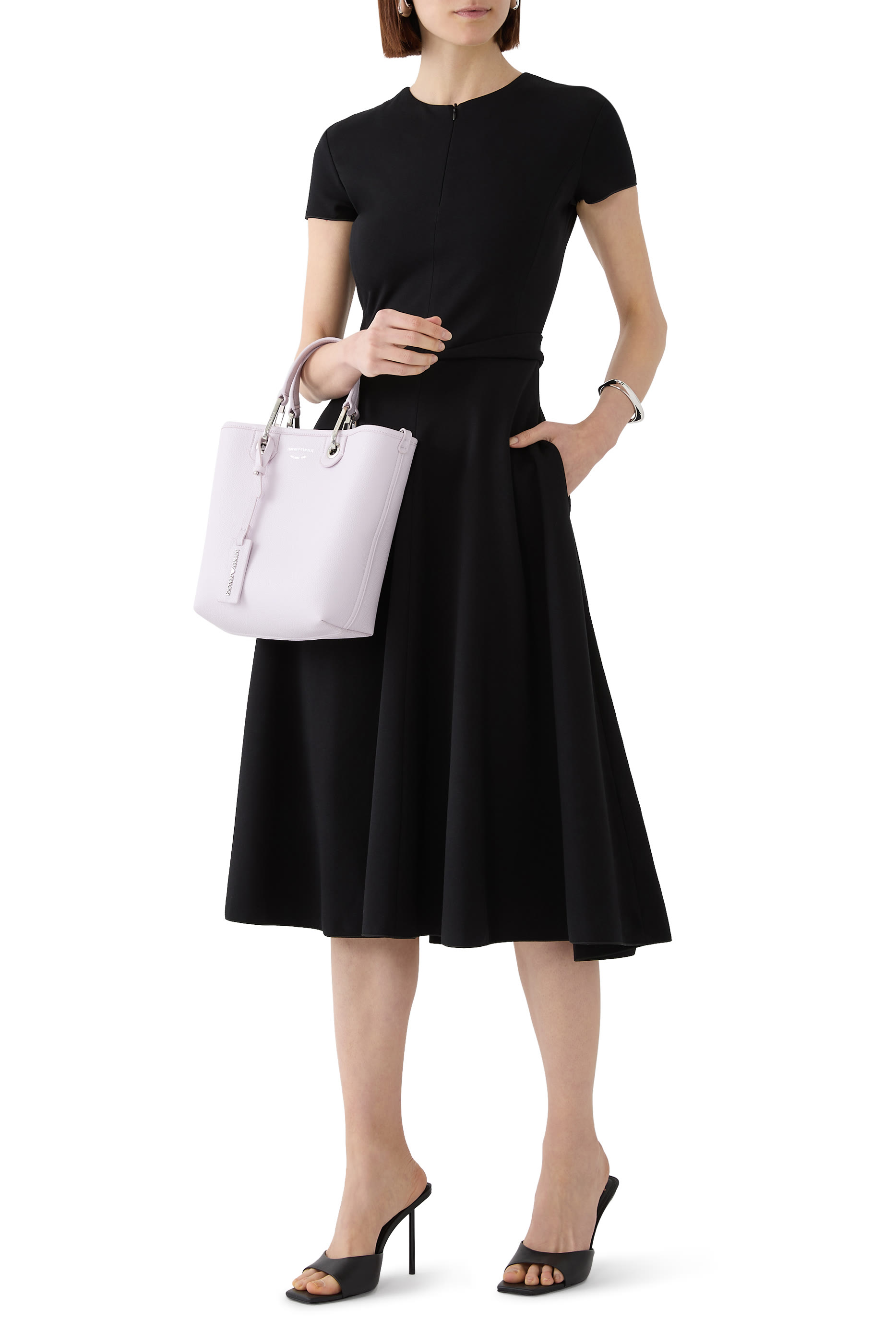 Half Zip Short Sleeve Dress