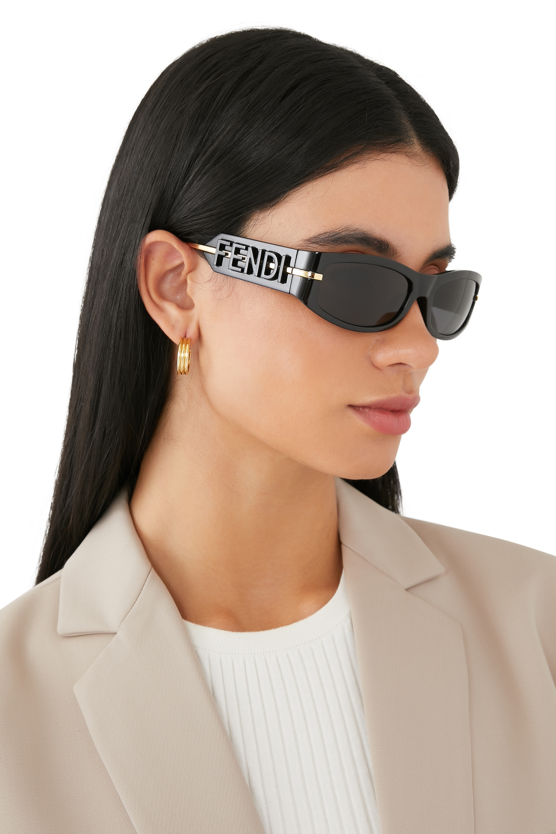 Fendigraphy Square Acetate Sunglasses