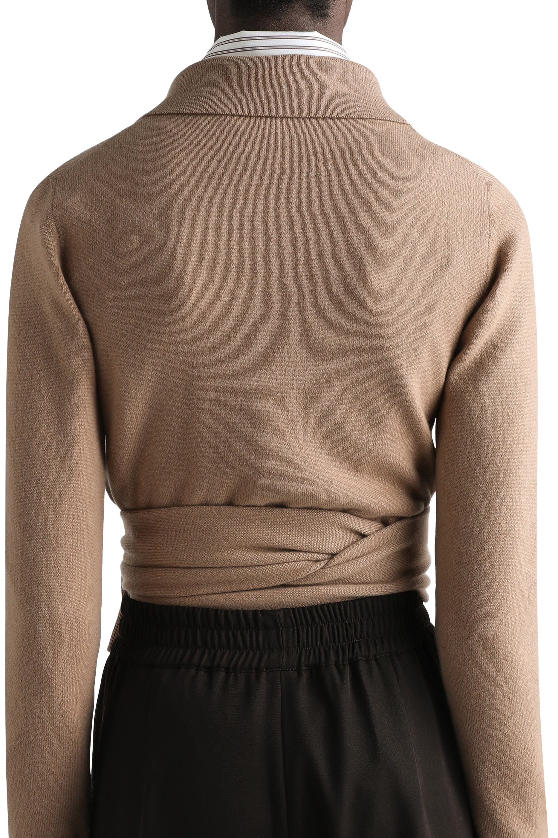 Side-Tie Cashmere Cardigan