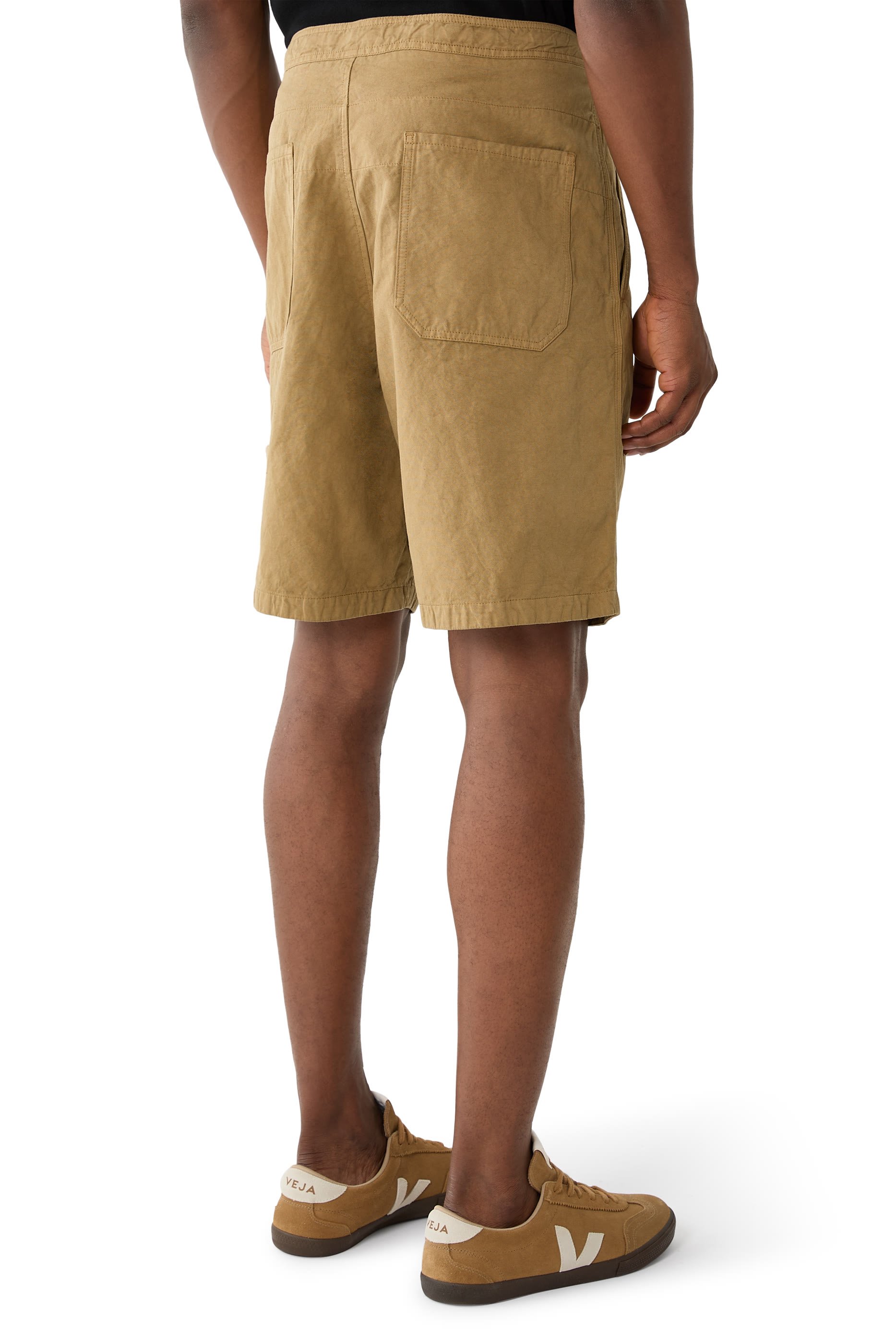 Logo Drawstring Waist Bermuda Shorts