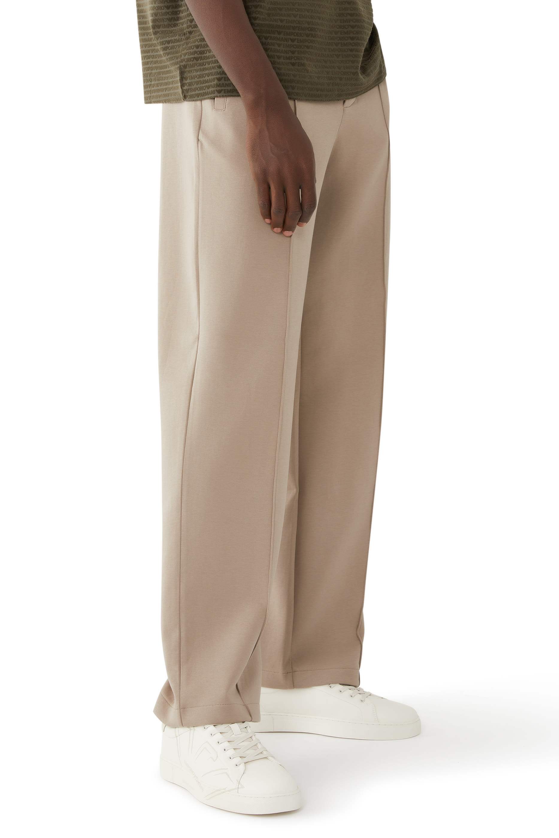 Sneakers with Oversized Embossed Eagle