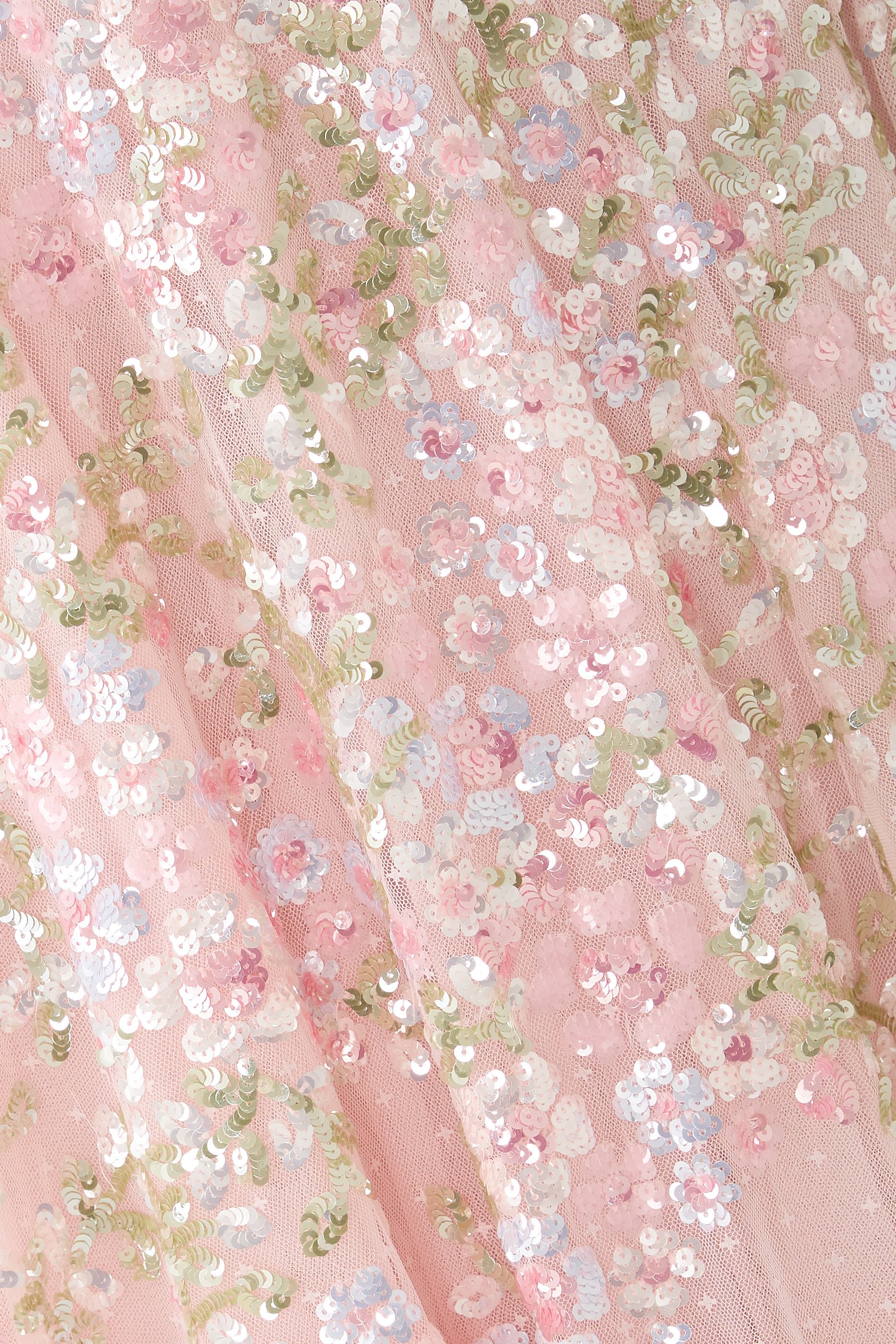 Dream Garland Strapless Gown 