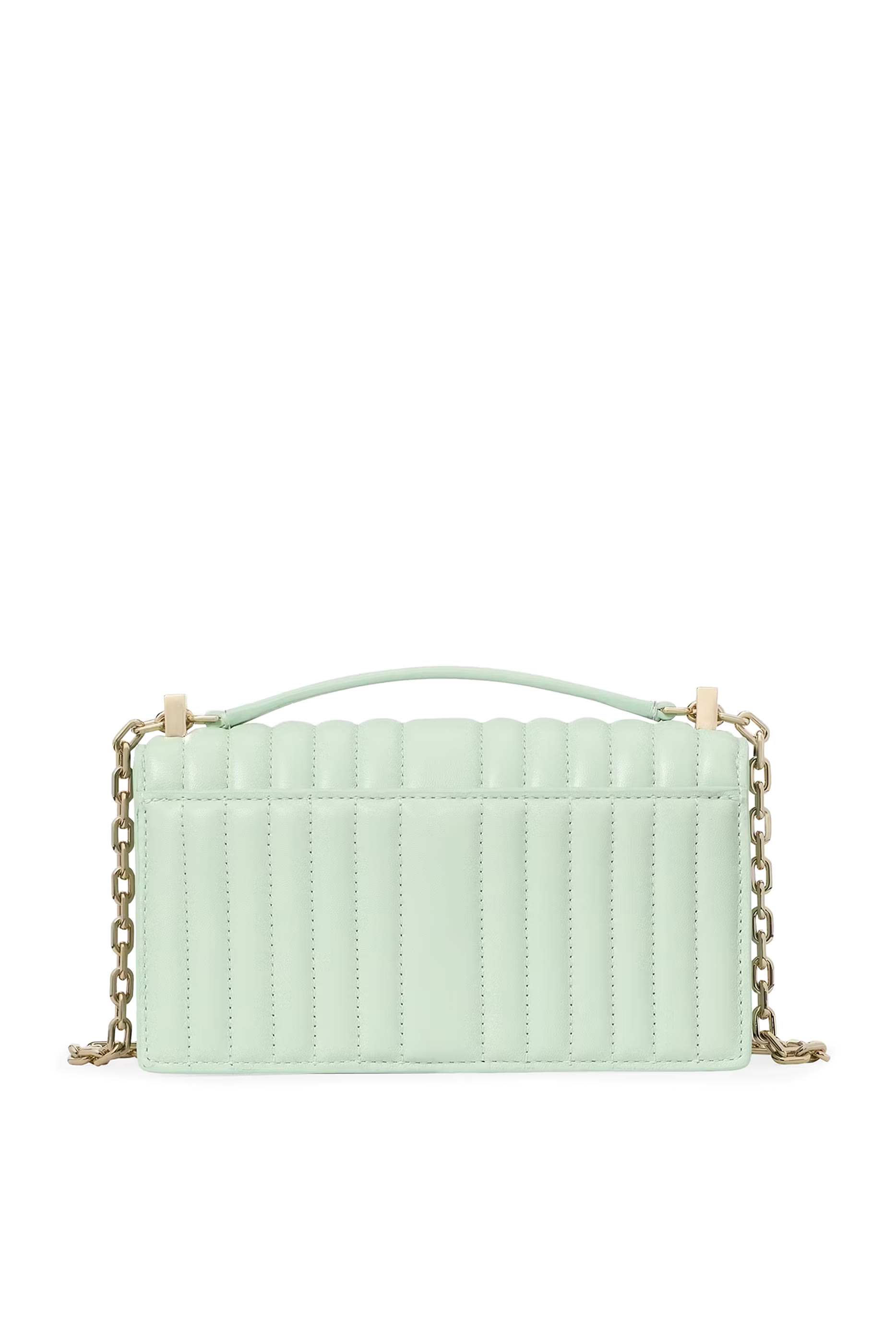 Deco Quilted Leather Mini Flap Chain Crossbody Bag