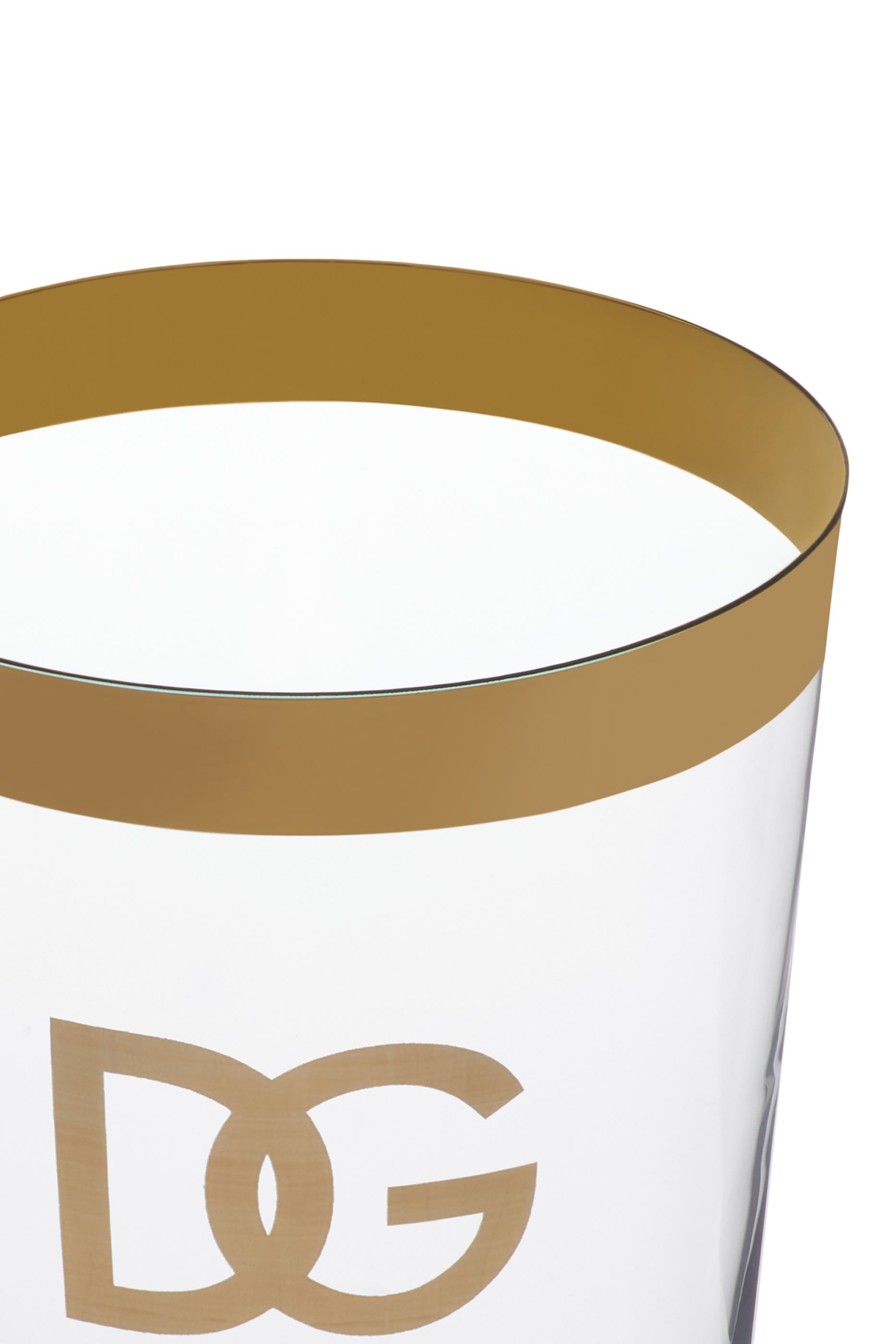 Golden Logo Soft Drinks Glasses, Set of 2