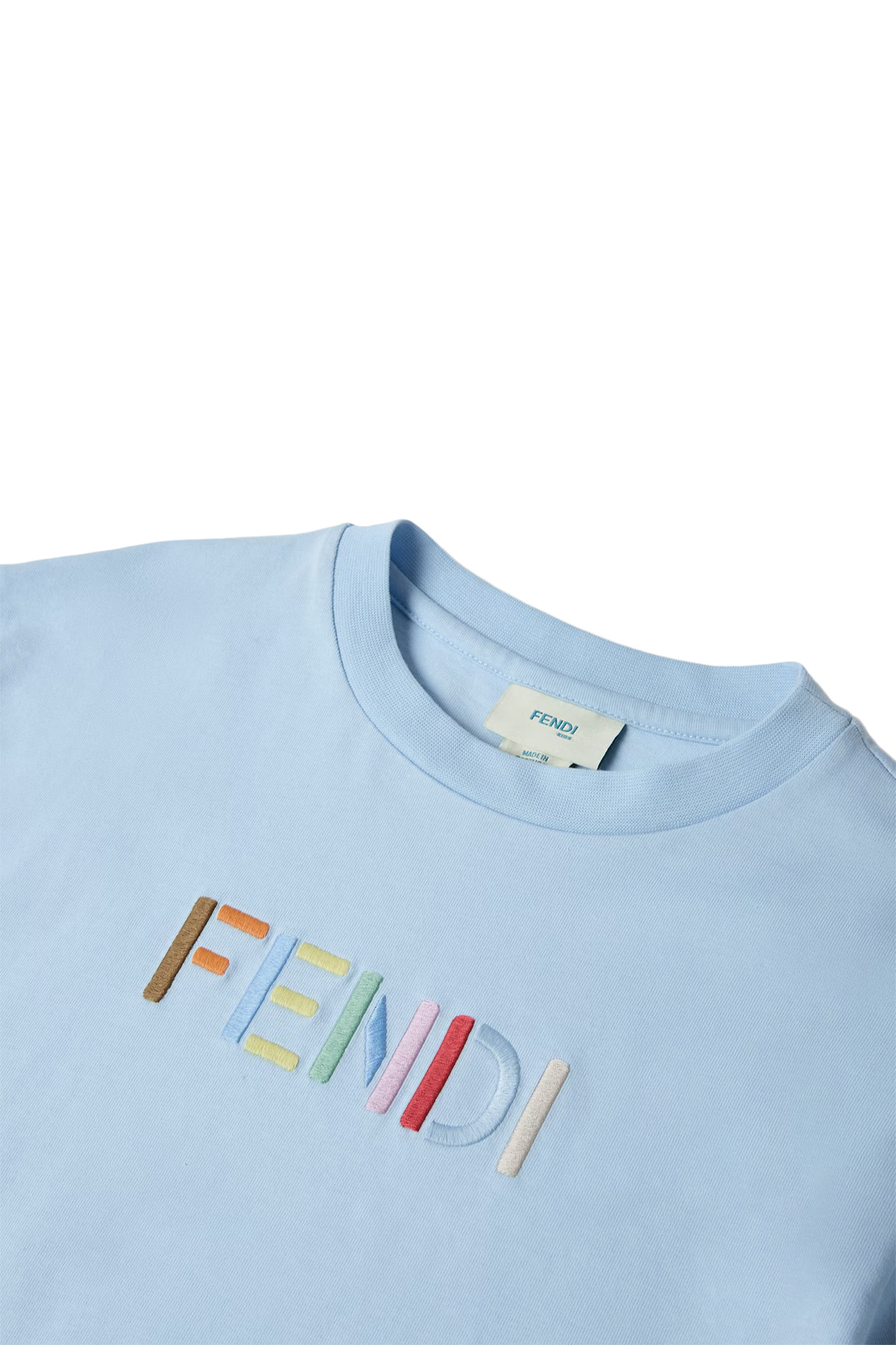 Kids Cotton T-Shirt with Multicolor Embroidery 
