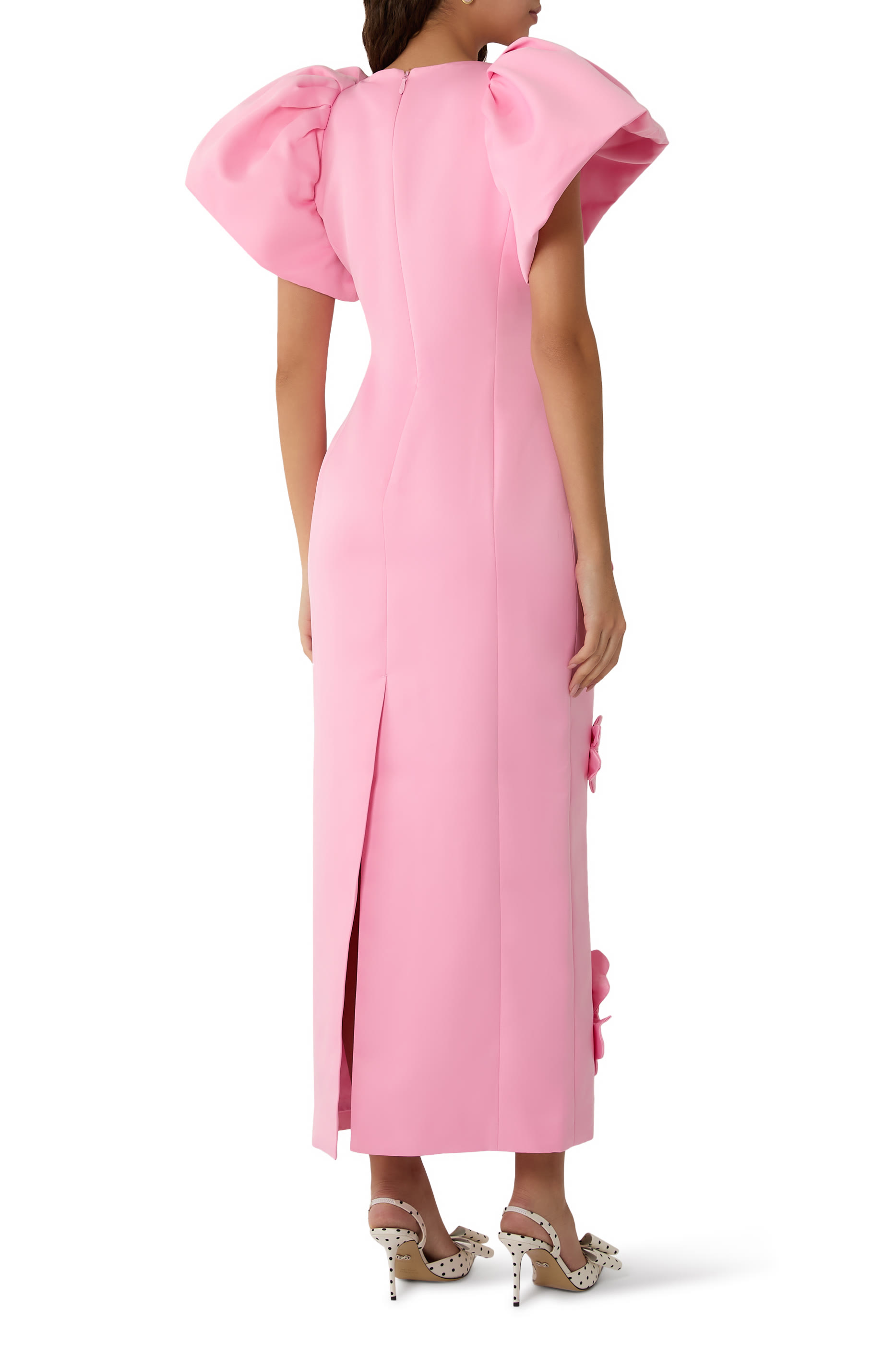  Lucinda Floral Appliqué Maxi Dress