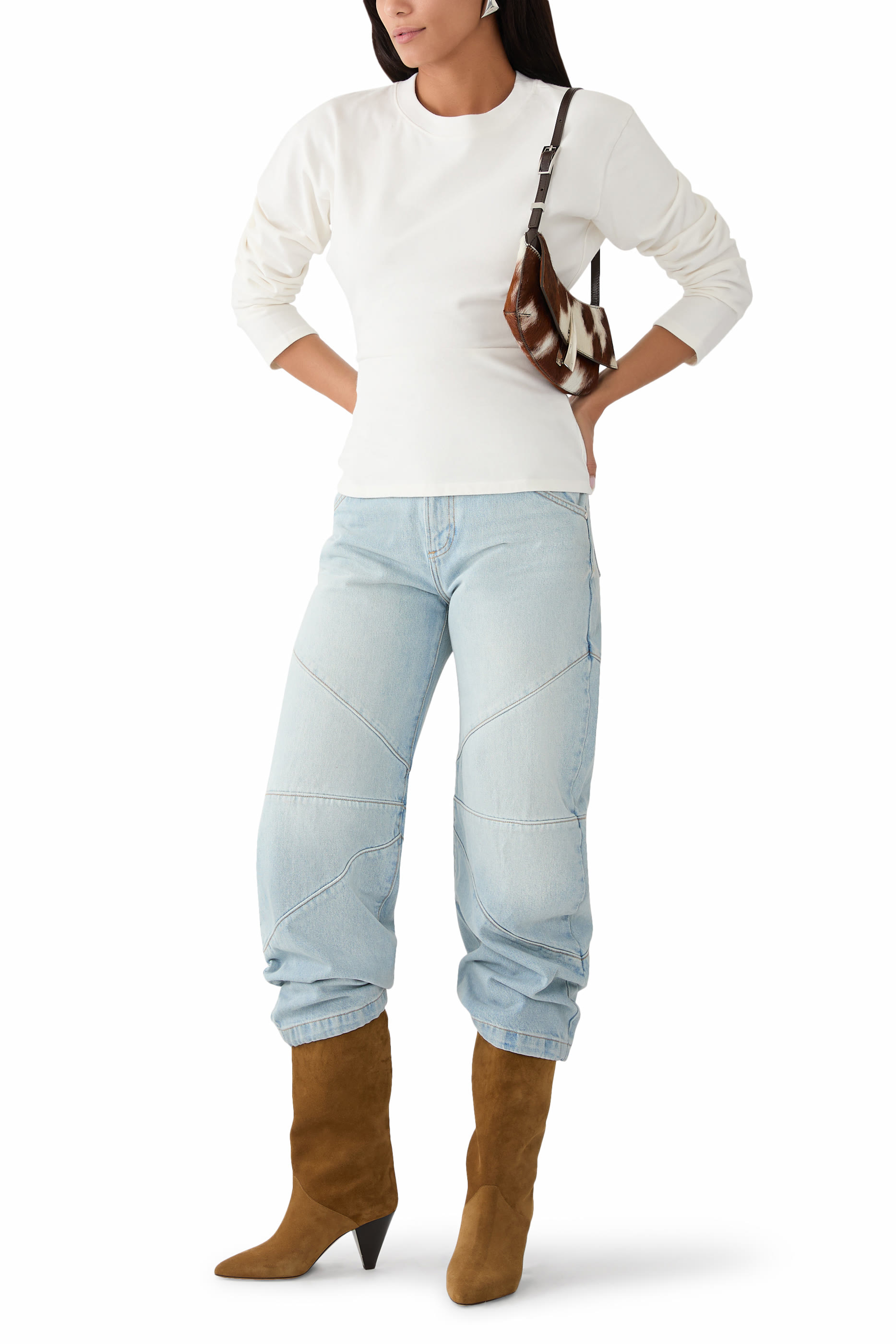 Freddy Cropped Barrel Jeans