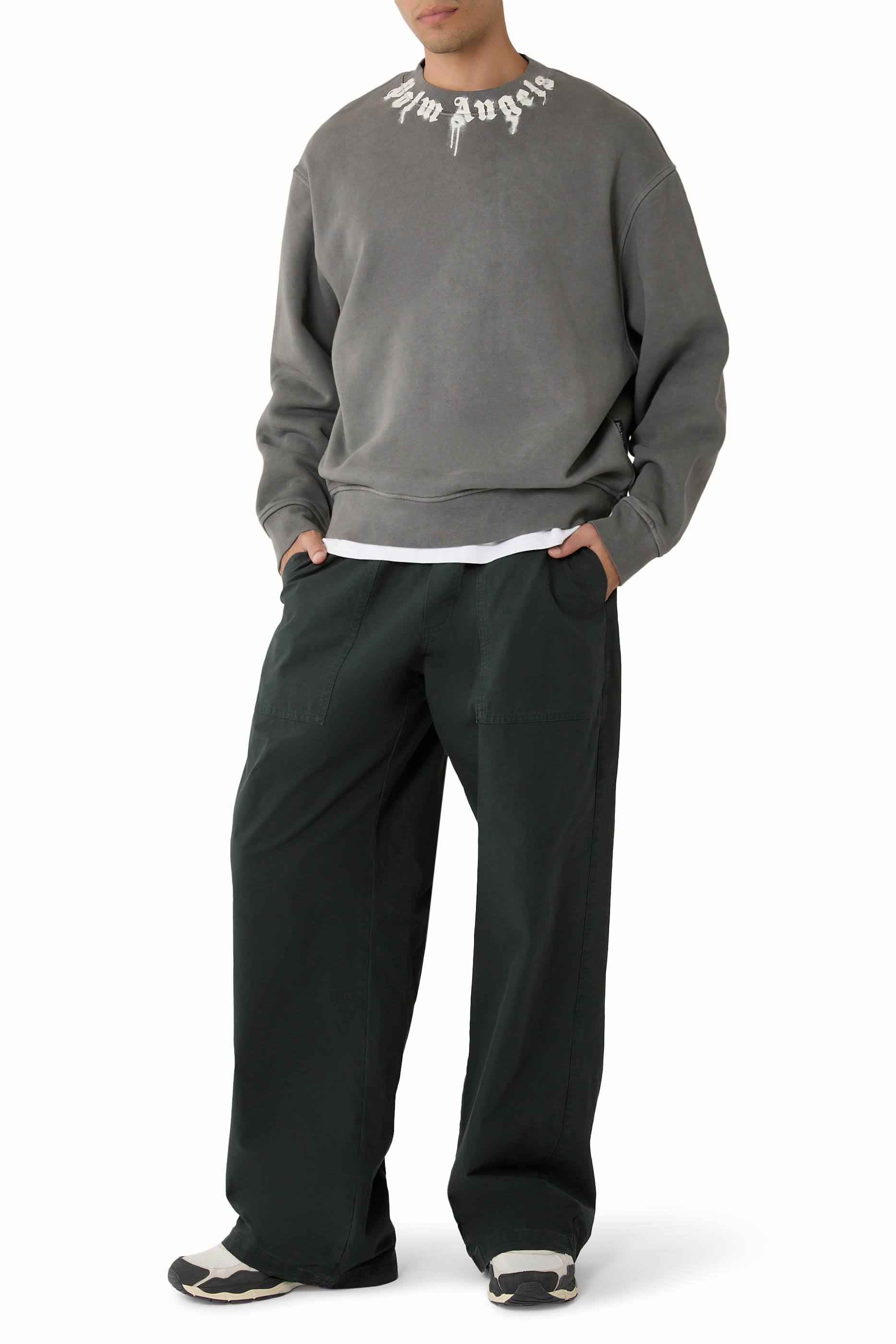 Neck Logo Crewneck Sweatshirt