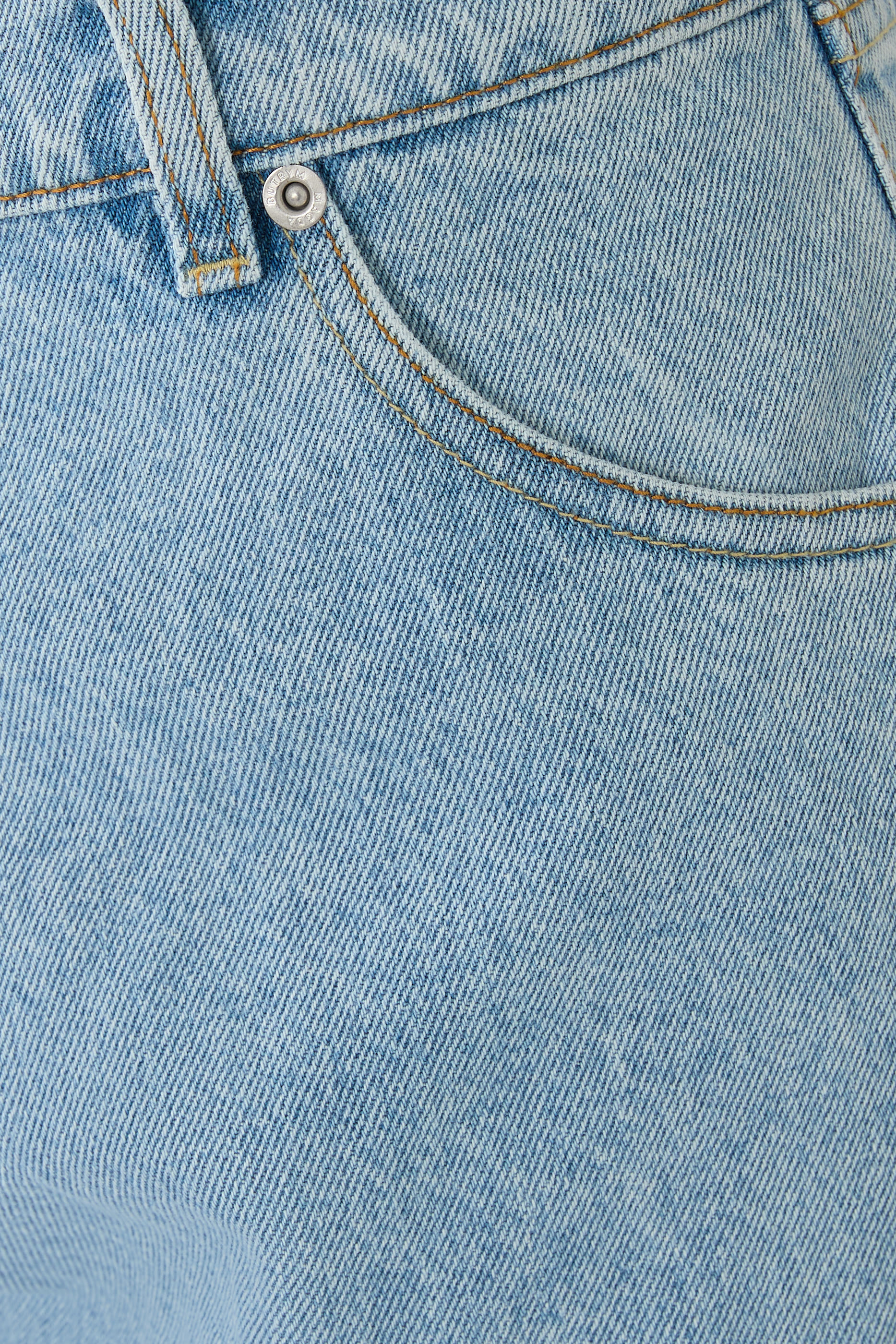 Straight-Leg Denim Pants