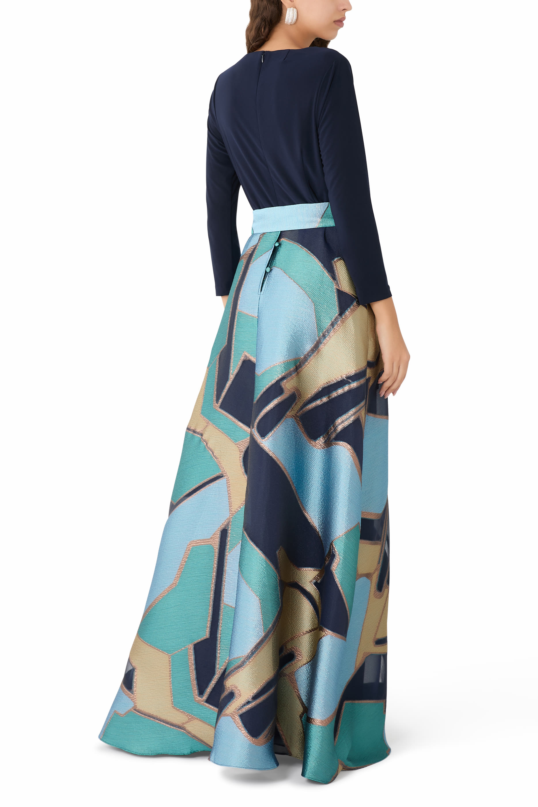 Geometric Pattern Gown