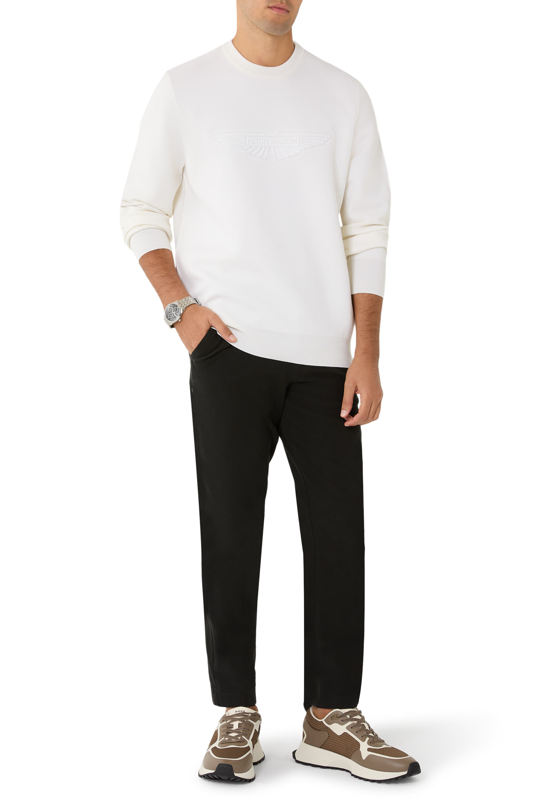 X L-Electrico Embroidered Logo Sweater