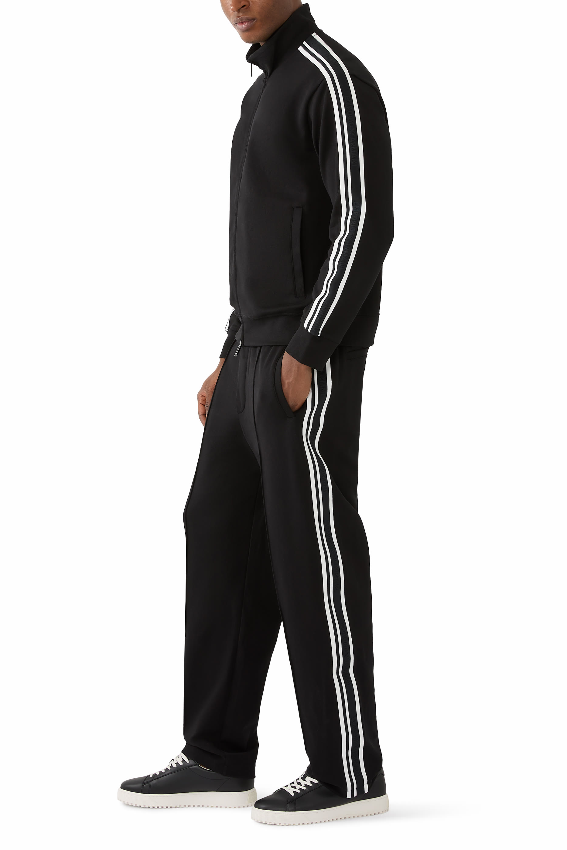 Logo Tape Double-Jersey Joggers