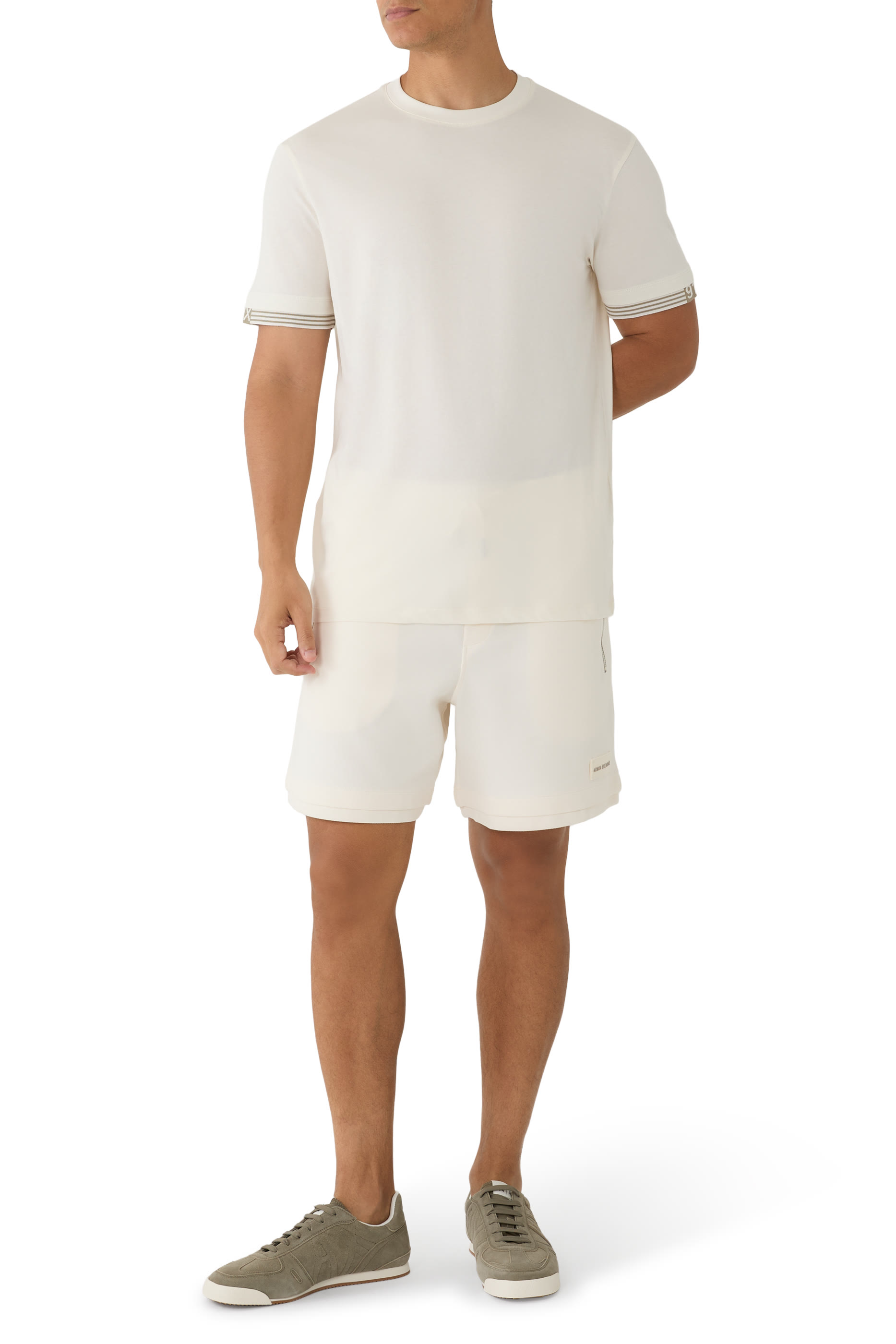 91 AX Logo Cotton-Jersey T-Shirt