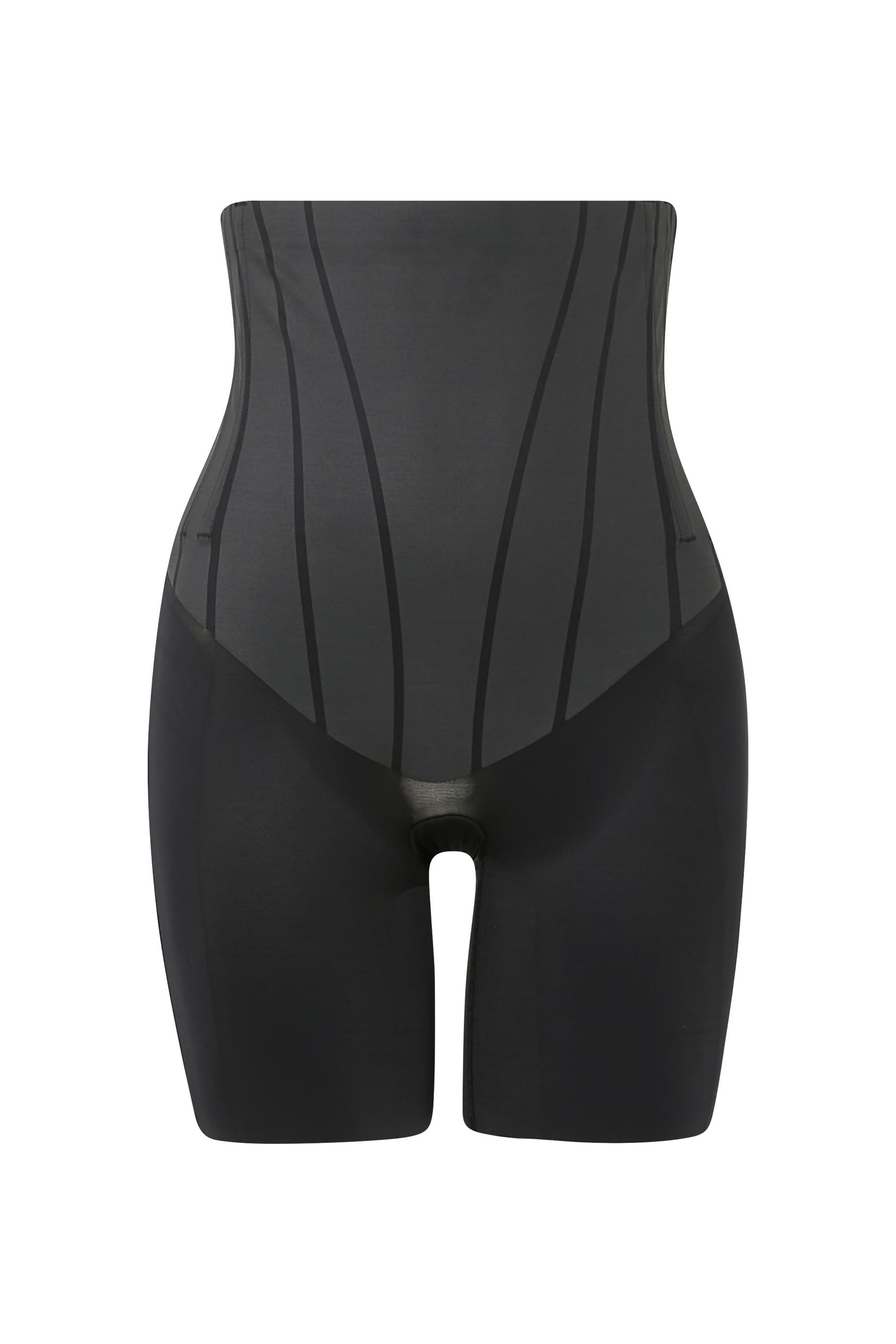  High-Waisted Mid-Thigh Shorts