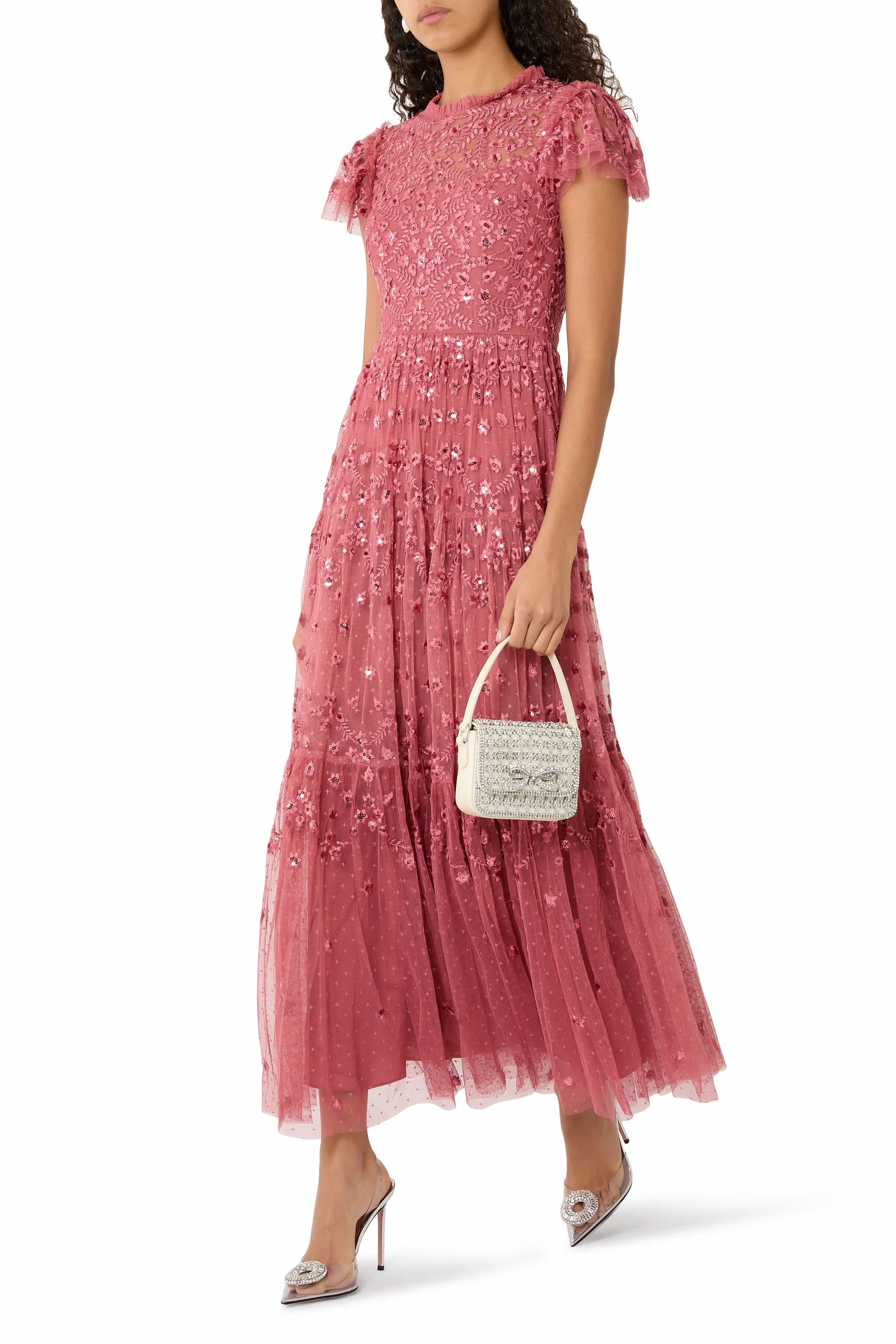 Clover Short Sleeve Ankle Gown