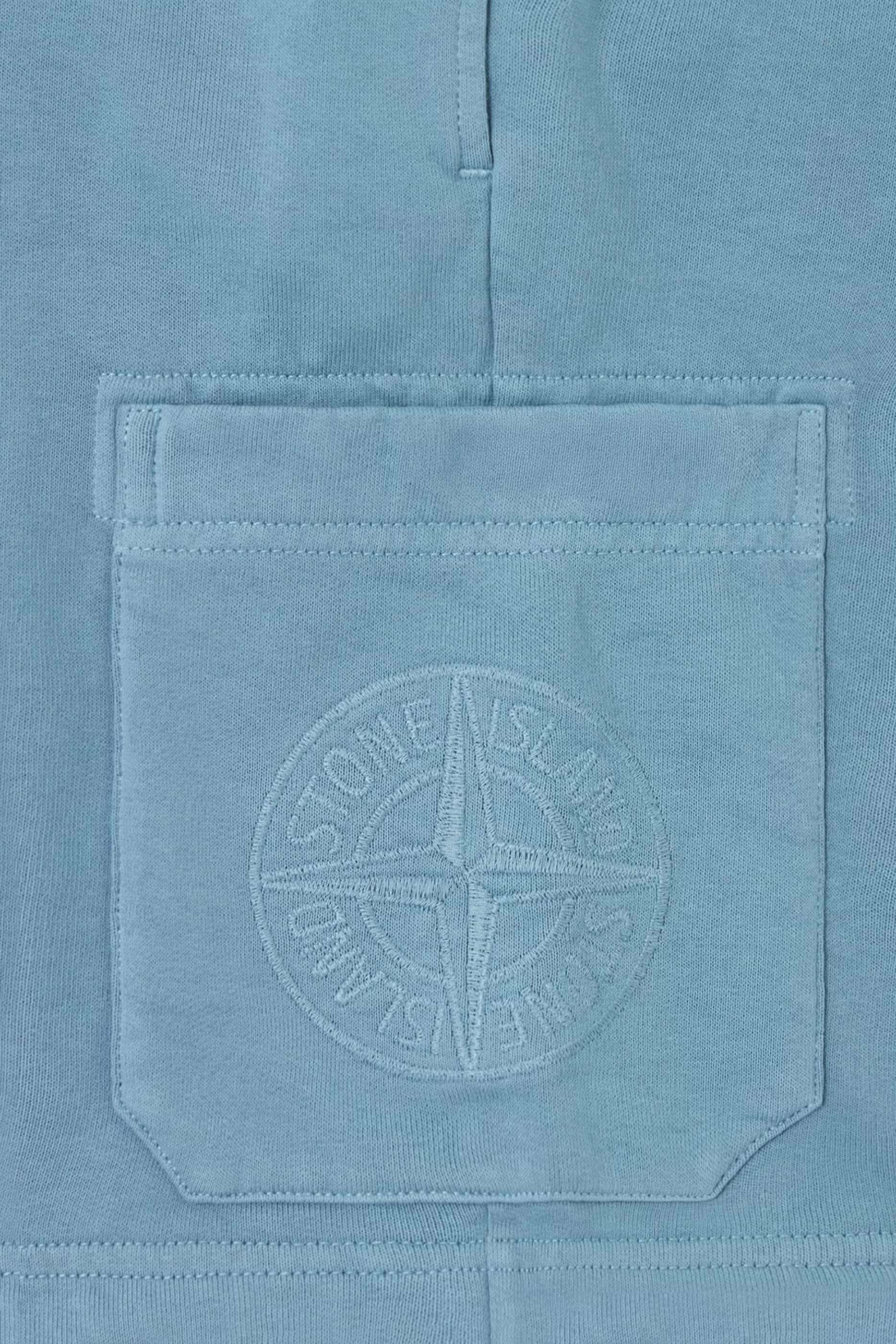 Kids Compass Embroidery Jogger Shorts 