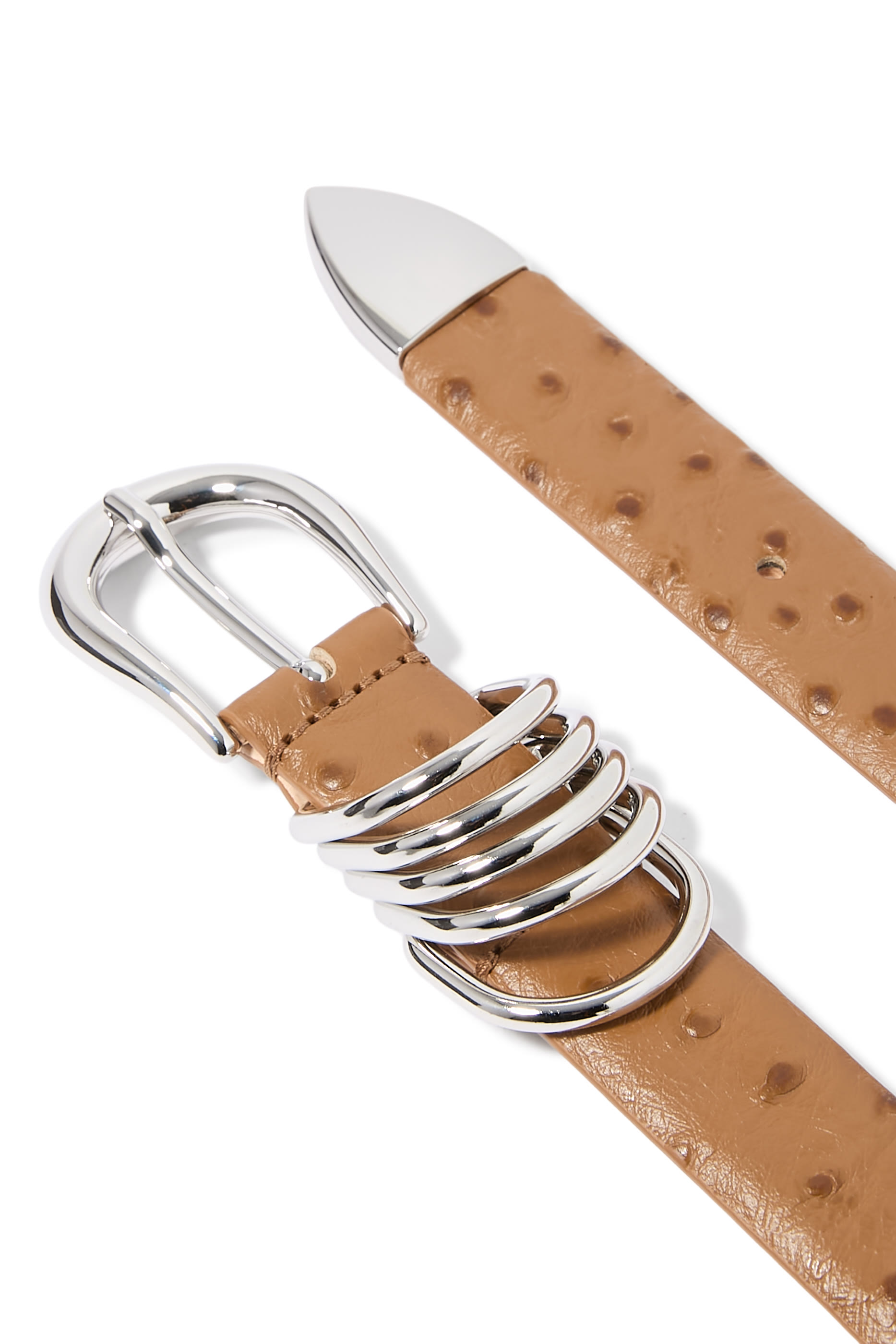 Hollyhock Ostrich Belt