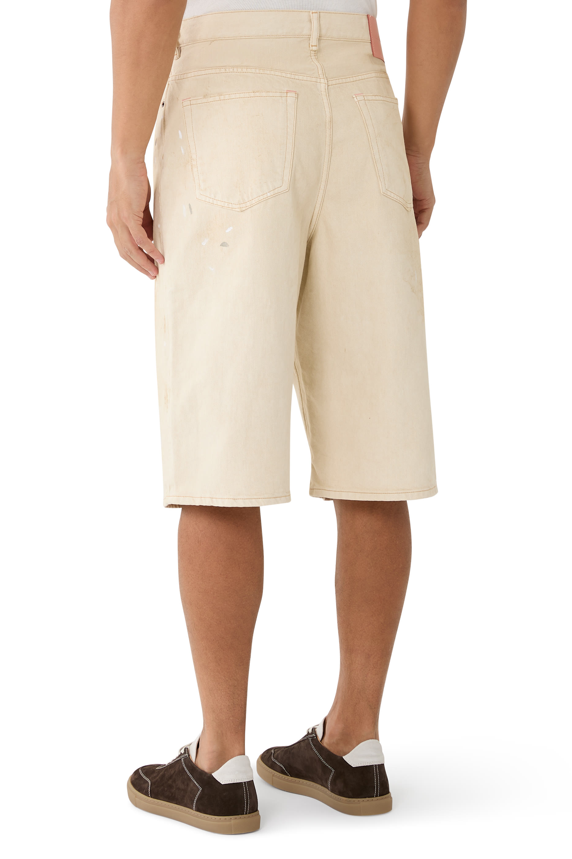 Distressed Denim Shorts 