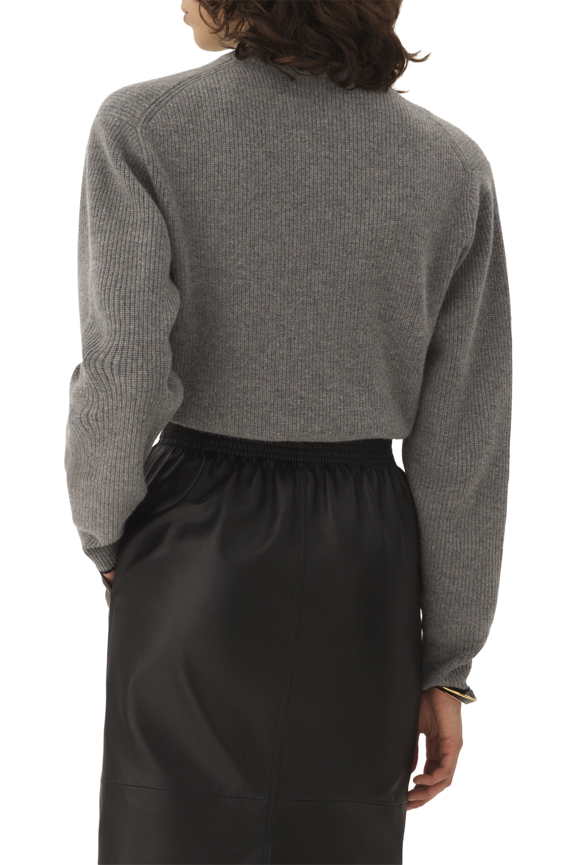 Cropped Fitted Logo Jumper