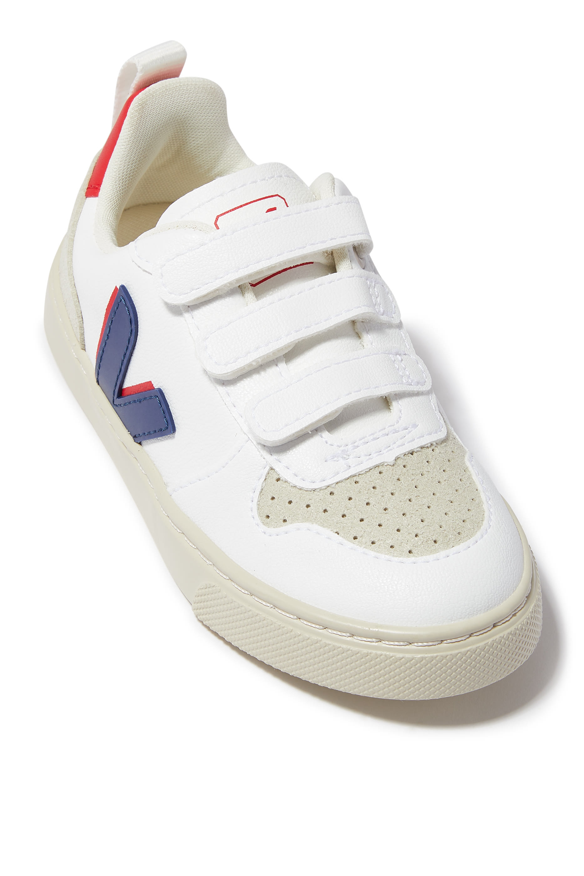 Kids V-10 Leather Sneakers