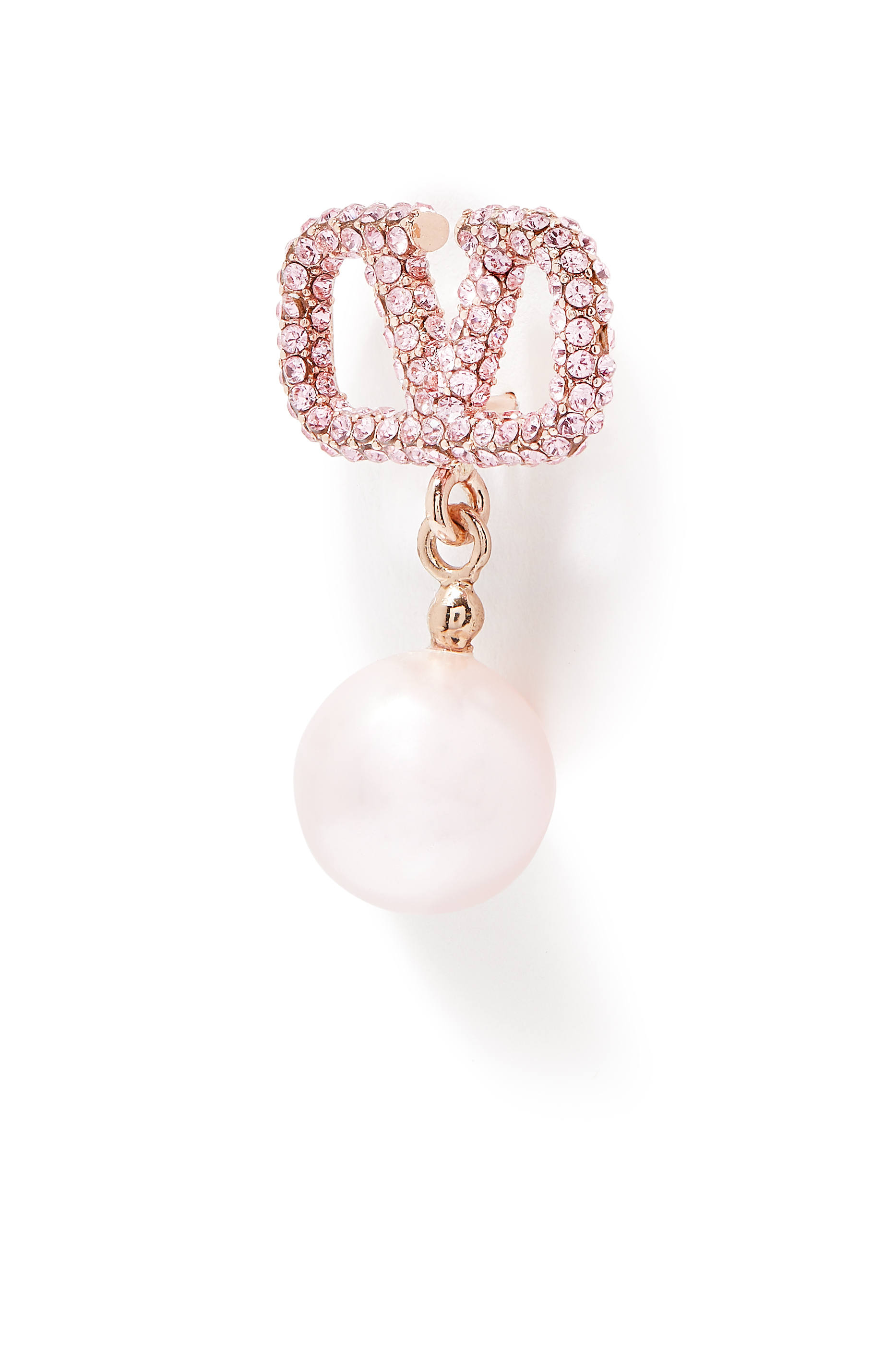 Valentino Garavani V Logo Middle East Exclusive Pearl Earrings